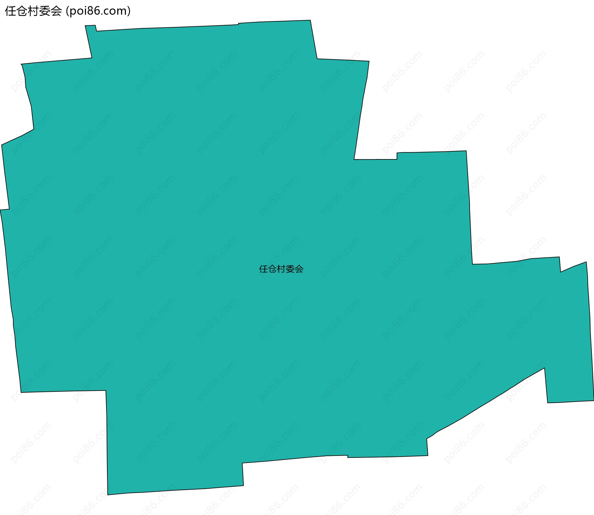 任仓村委会边界地图