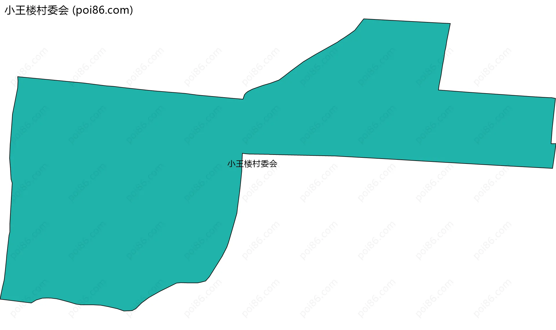 小王楼村委会边界地图