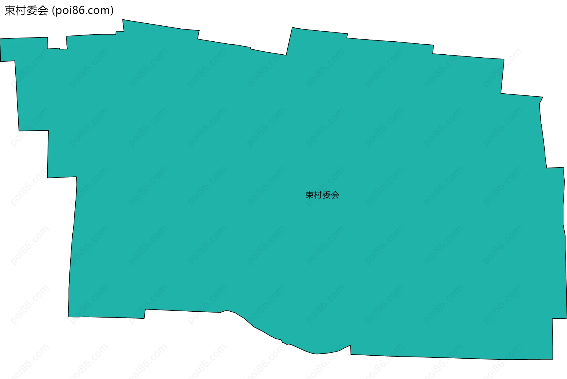 束村委会边界地图