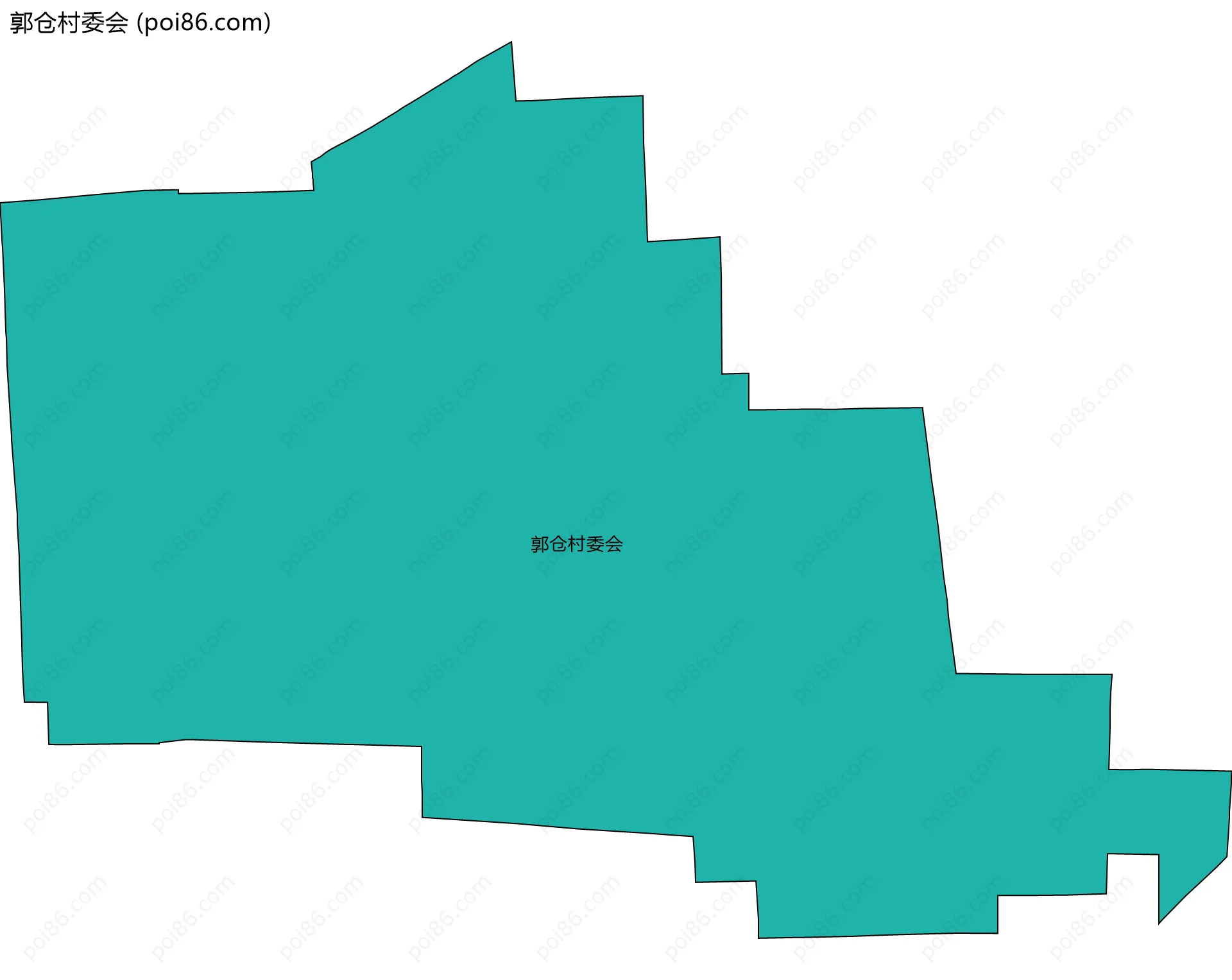 郭仓村委会边界地图