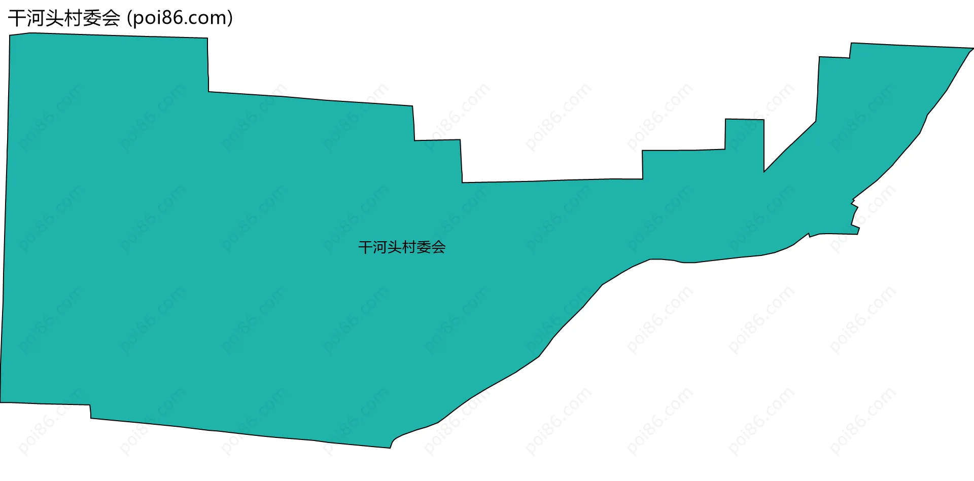 干河头村委会边界地图