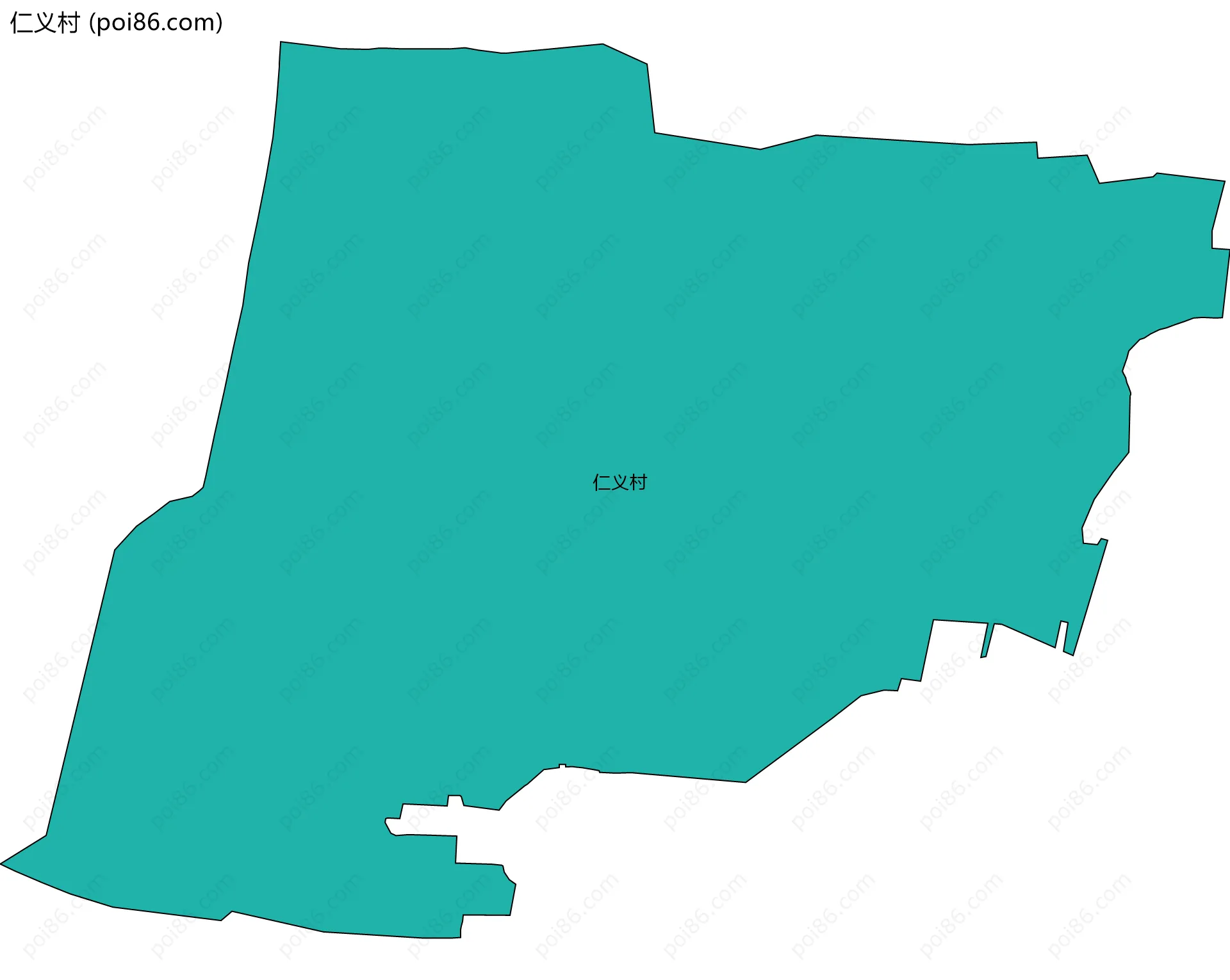 仁义村边界地图