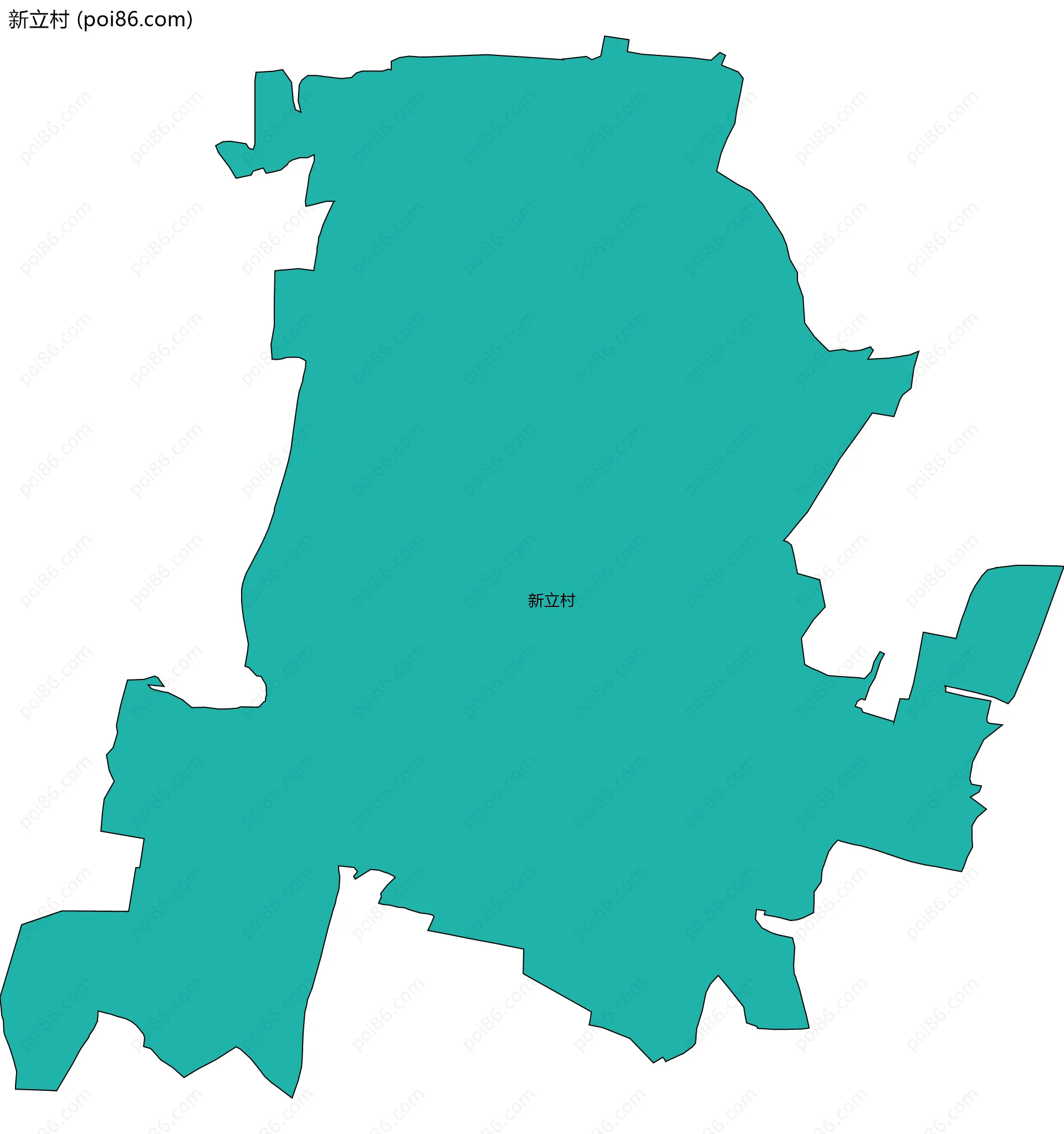 新立村边界地图