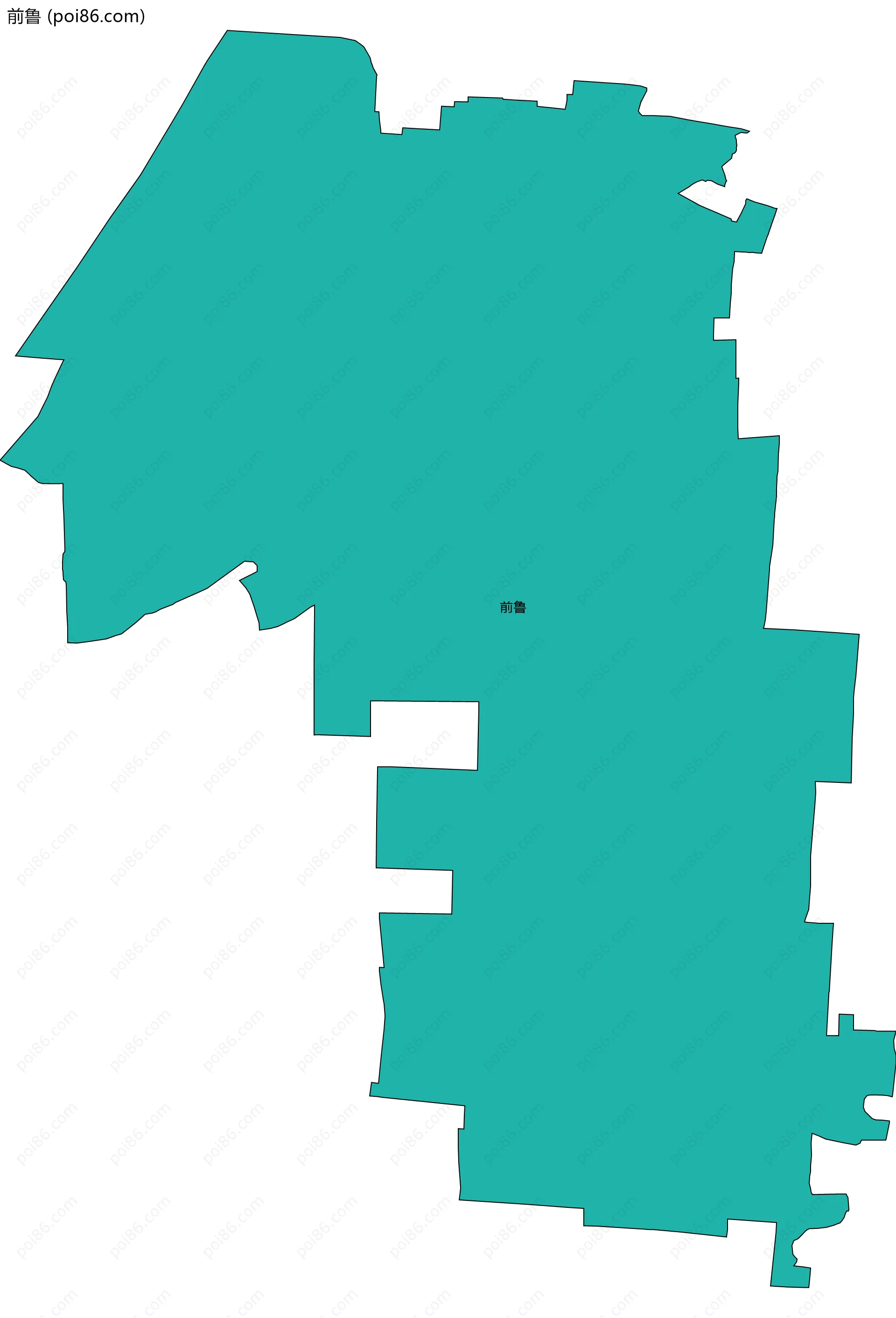 前鲁边界地图