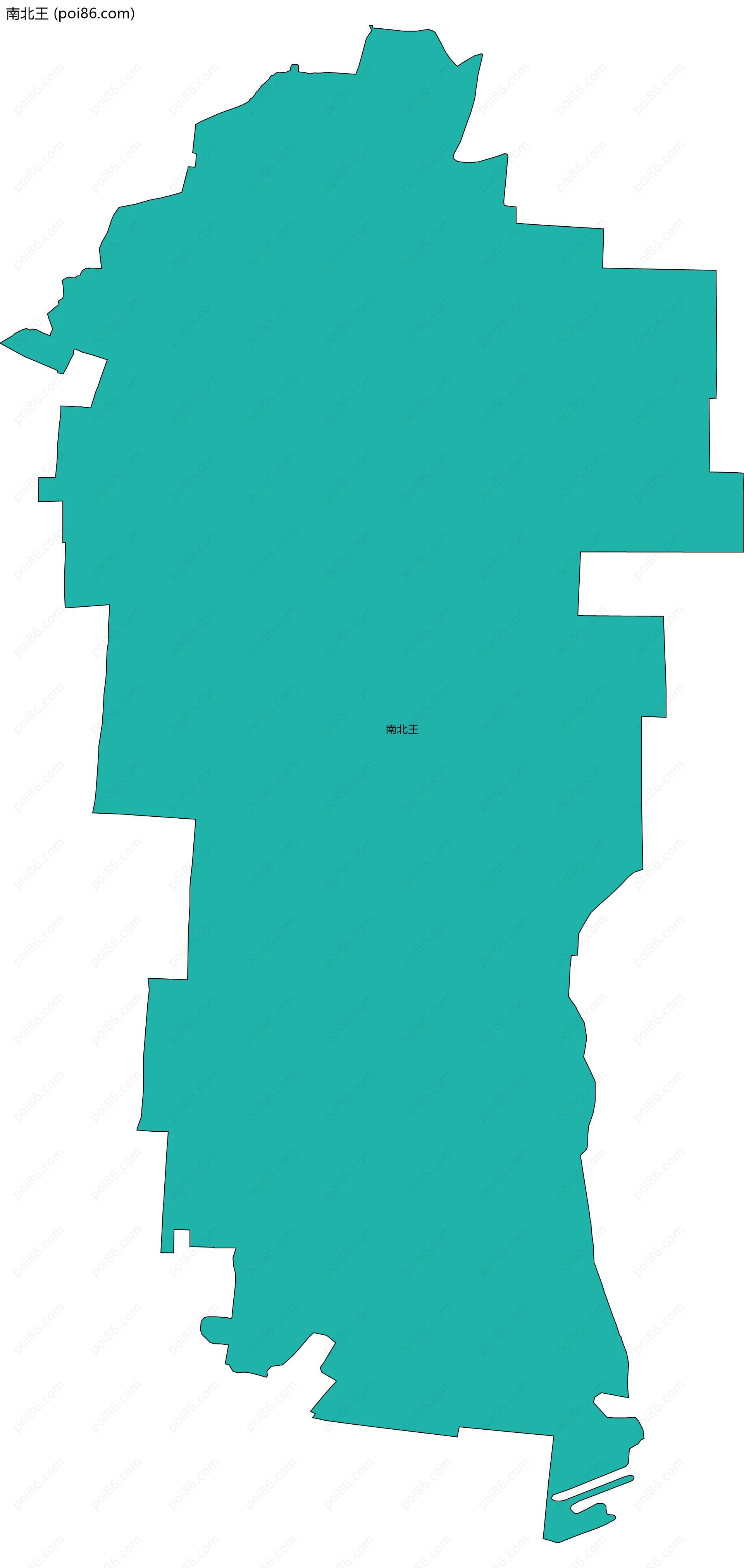 南北王边界地图