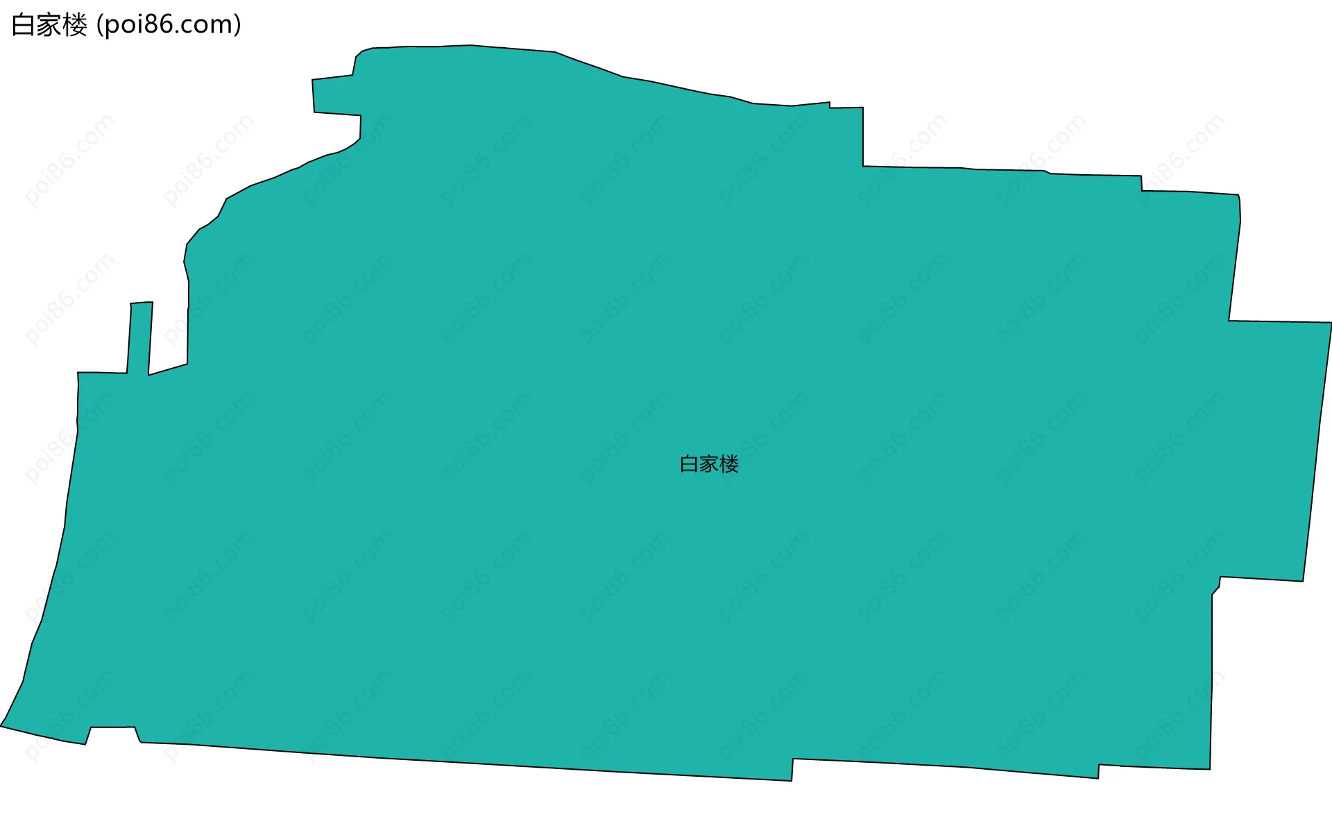 白家楼边界地图