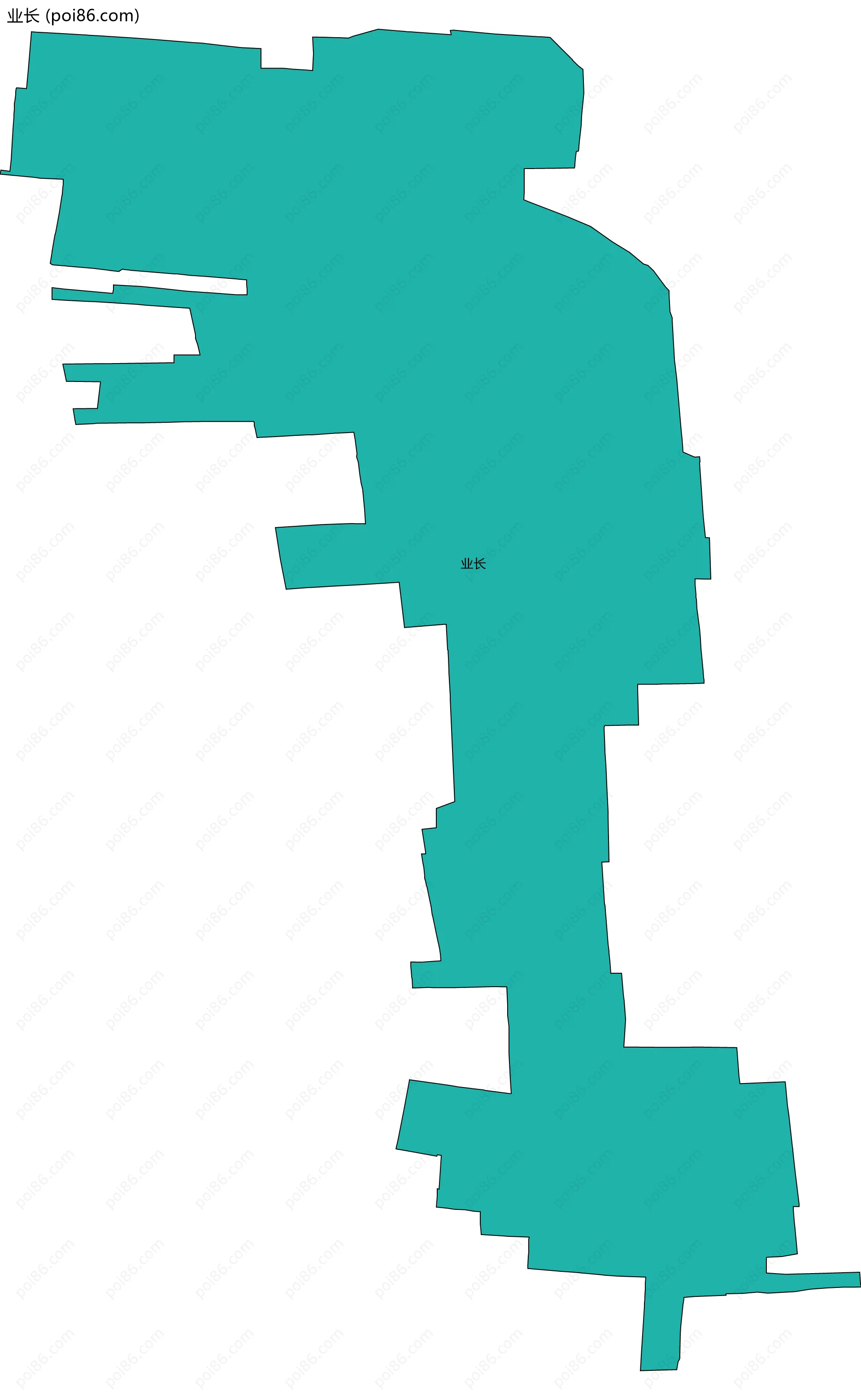业长边界地图