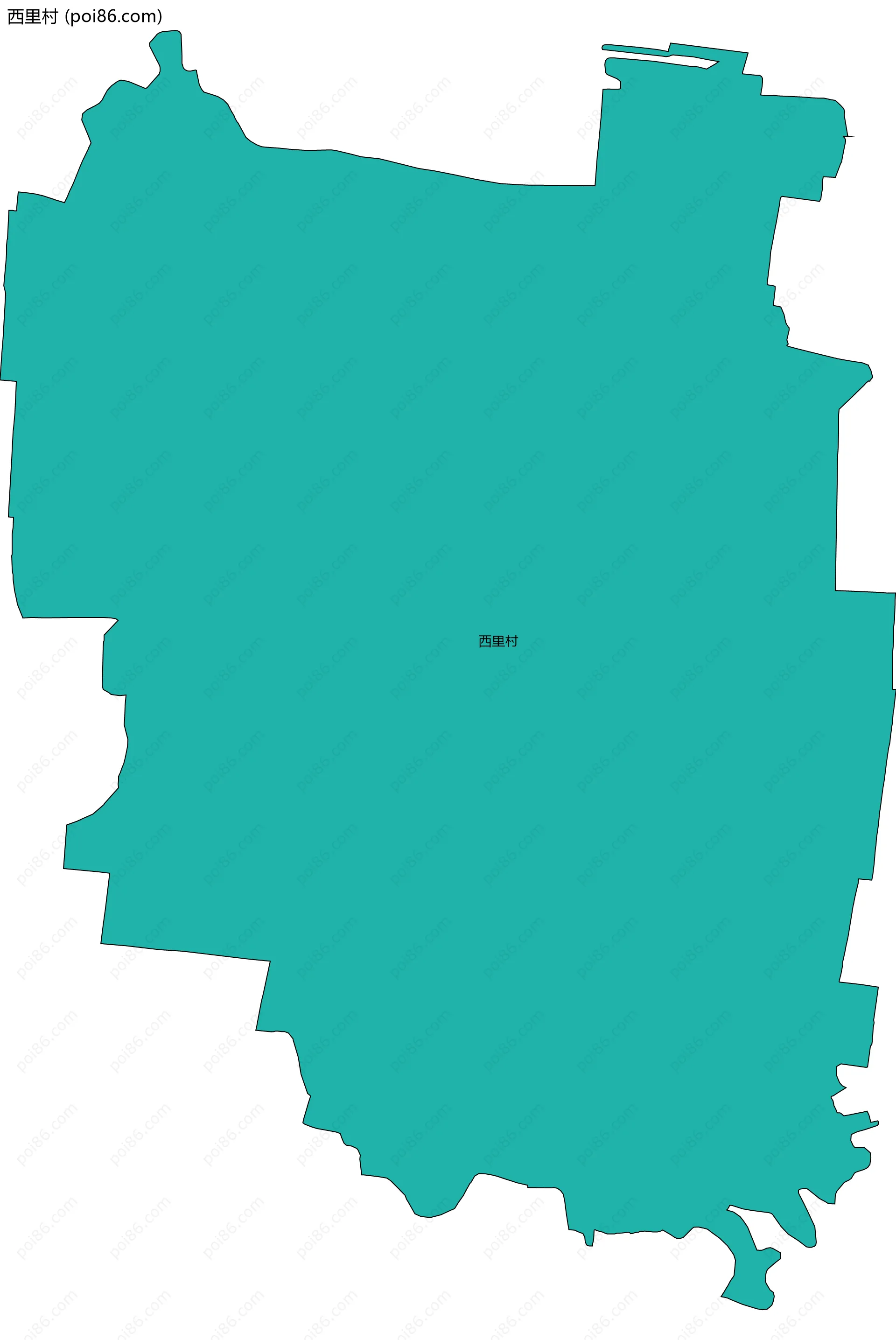 西里村边界地图