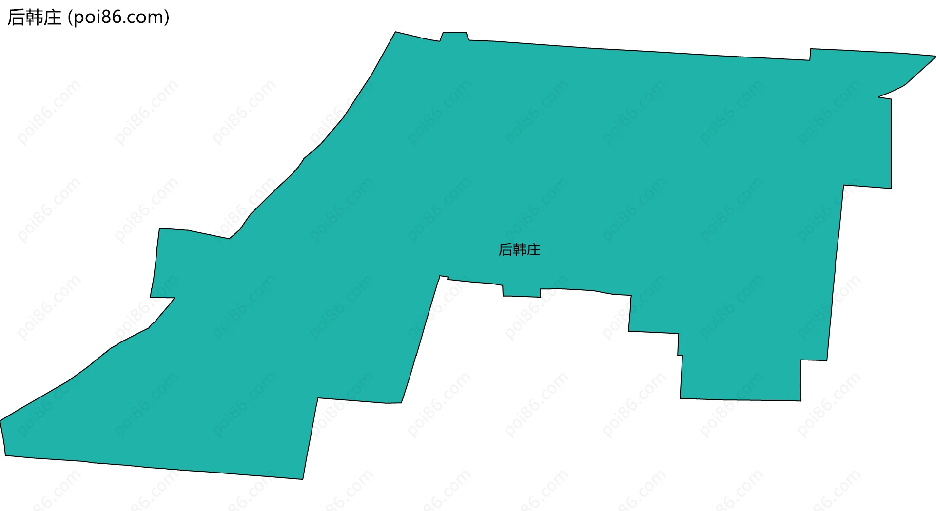 后韩庄边界地图