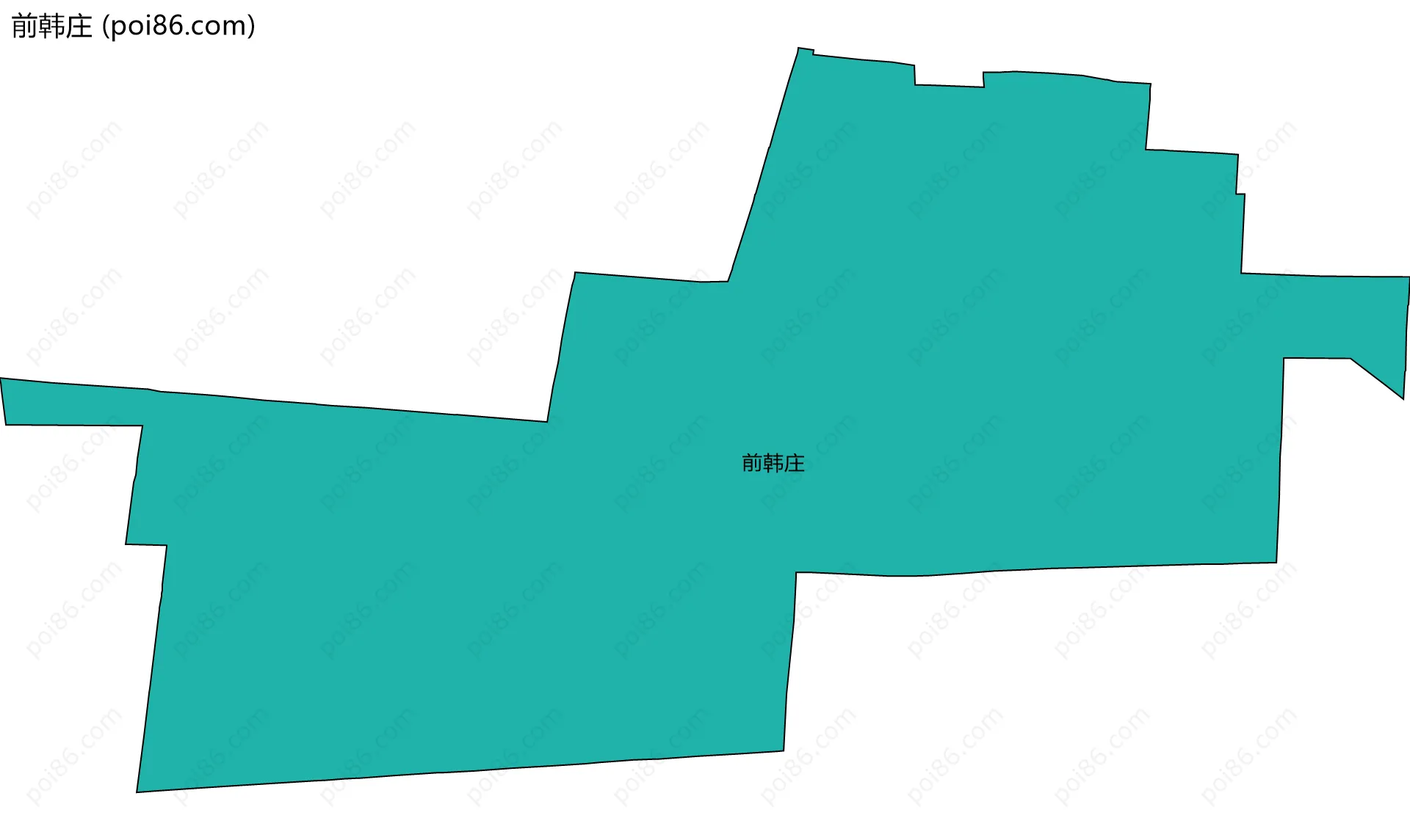 前韩庄边界地图