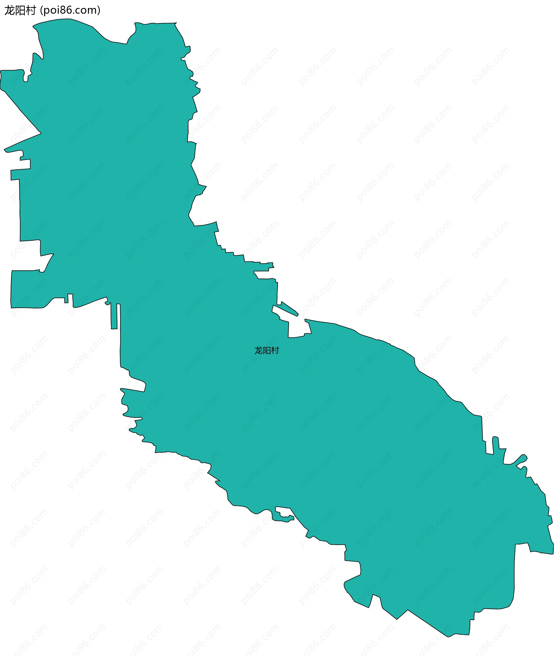 龙阳村边界地图
