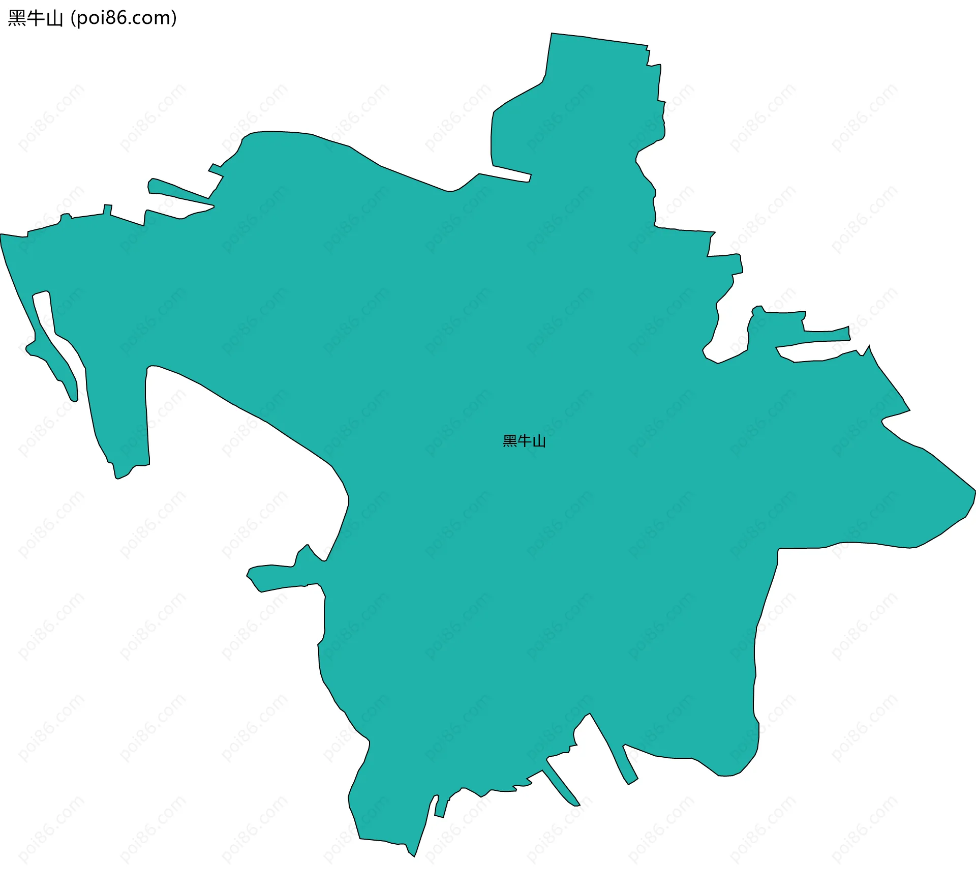 黑牛山边界地图