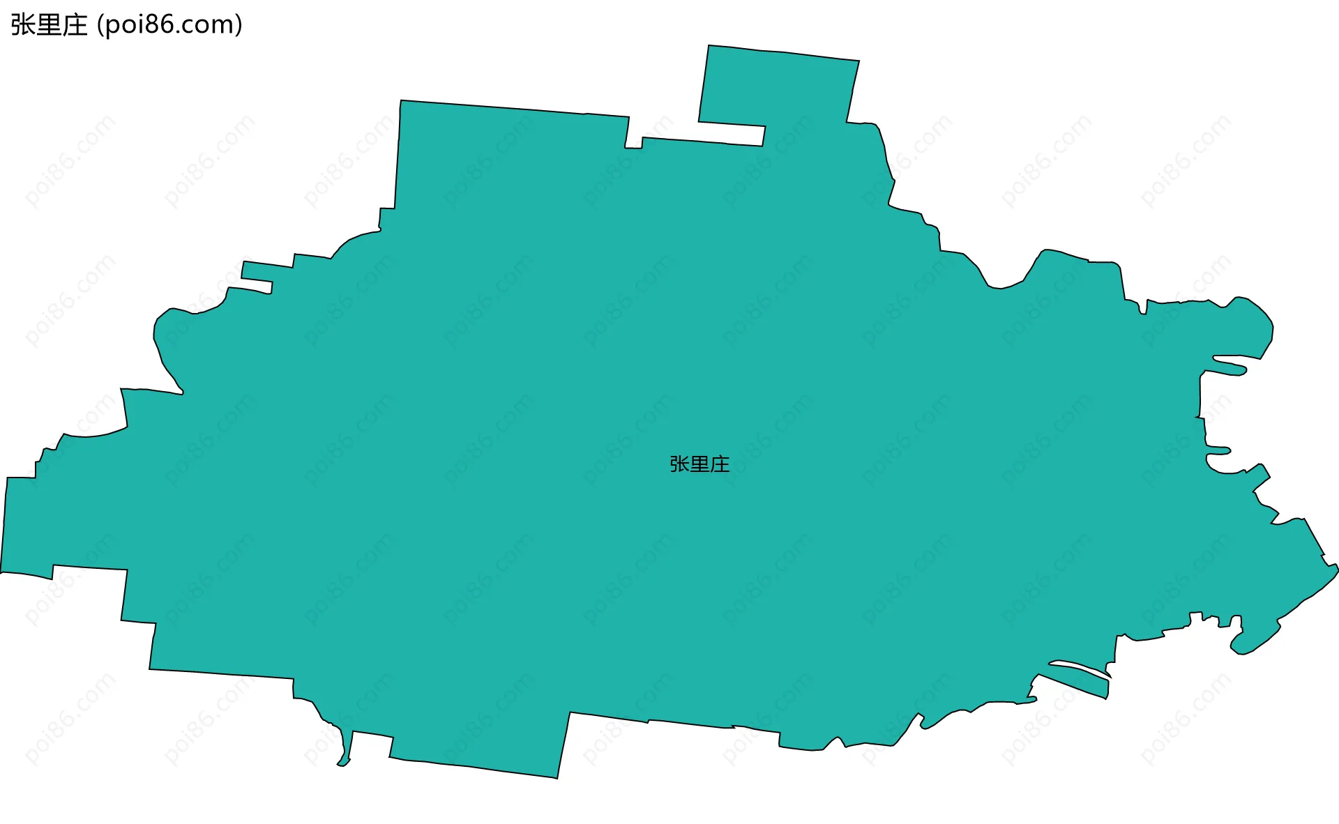 张里庄边界地图