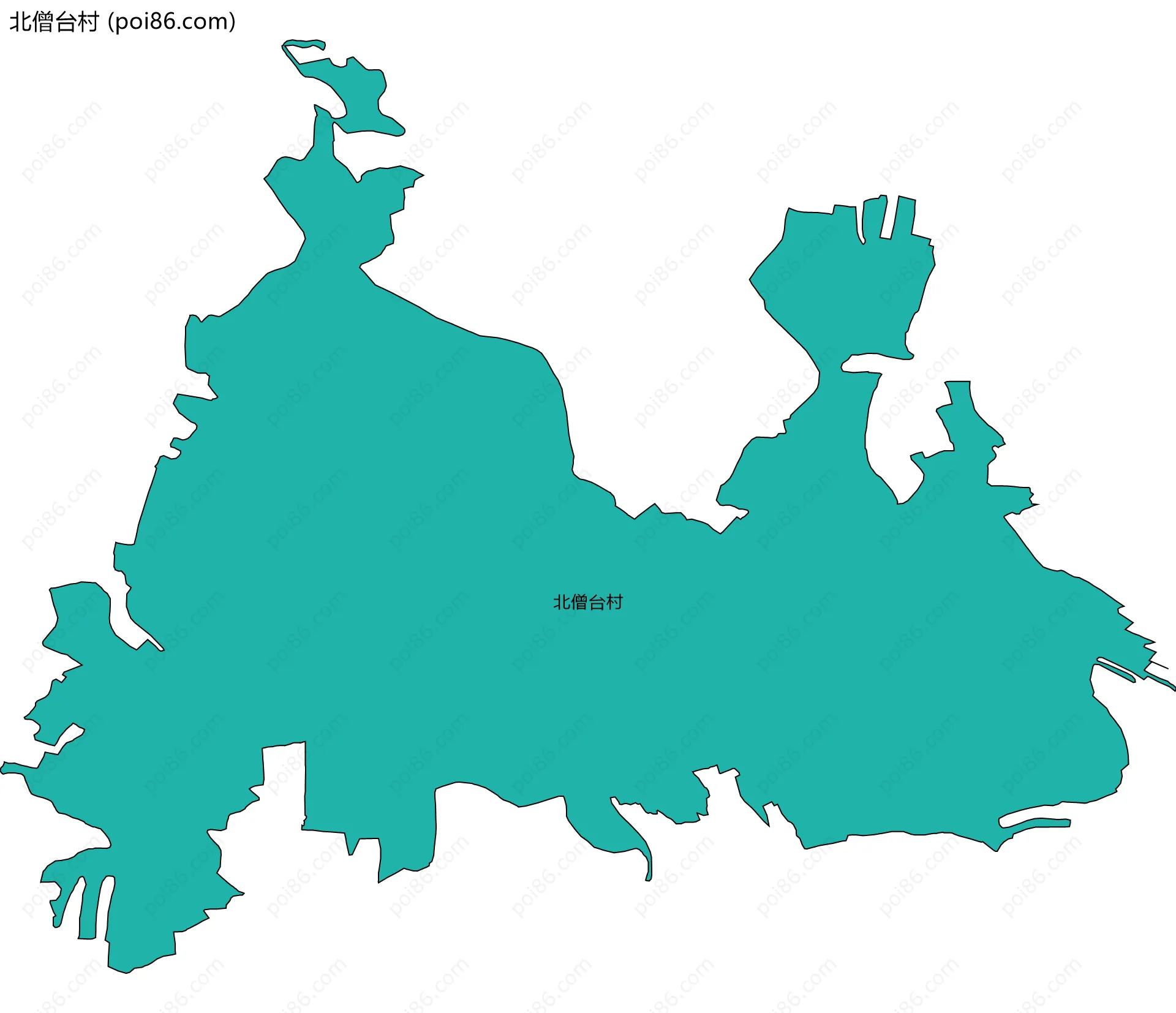 北僧台村边界地图