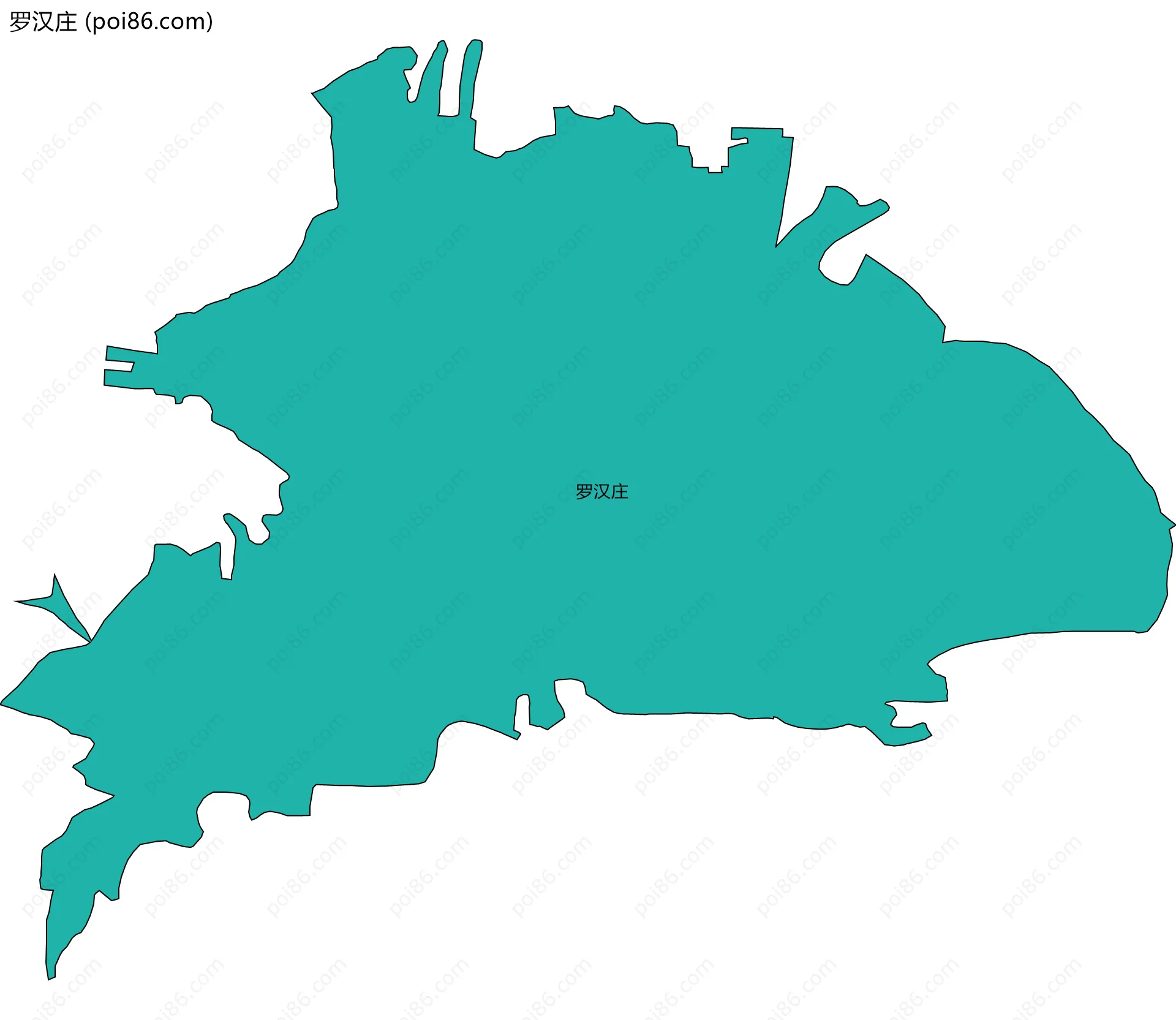 罗汉庄边界地图