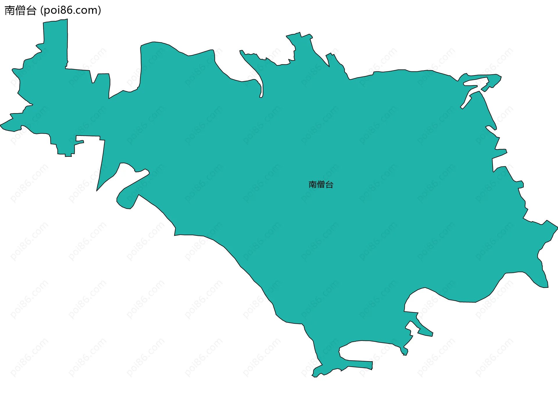 南僧台边界地图