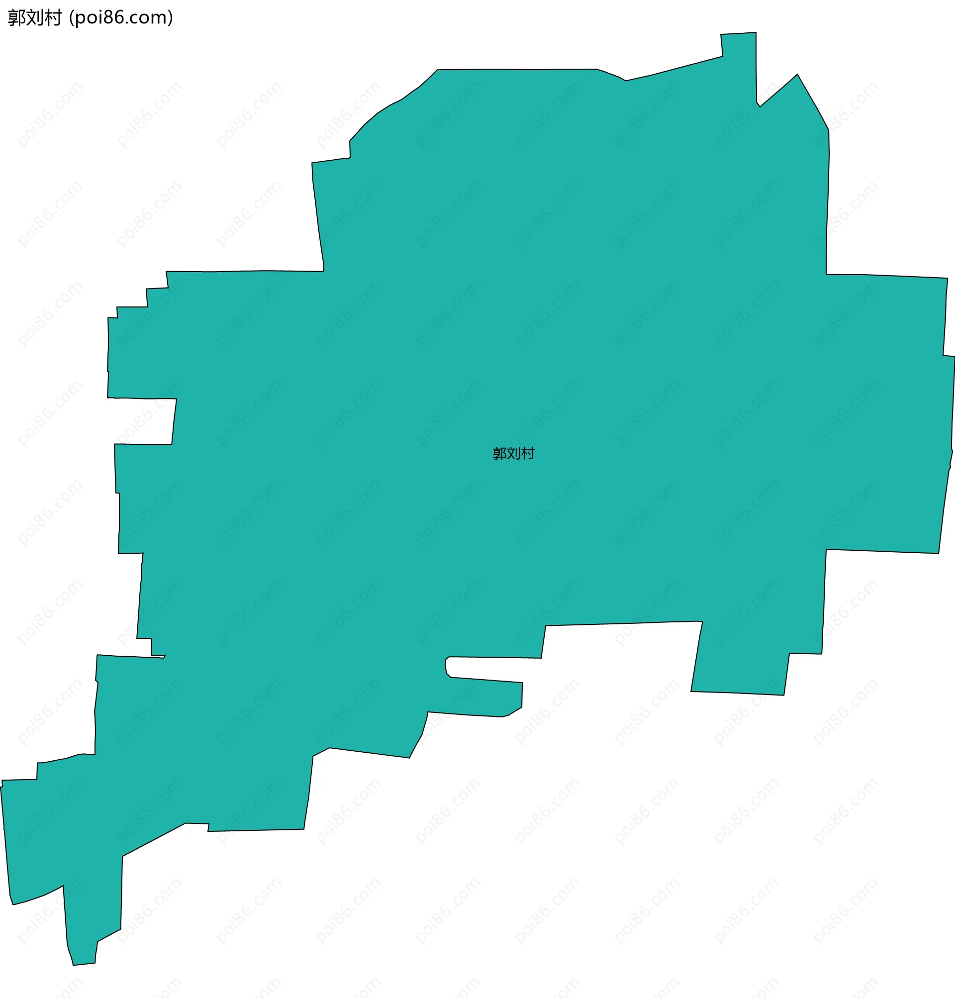 郭刘村边界地图