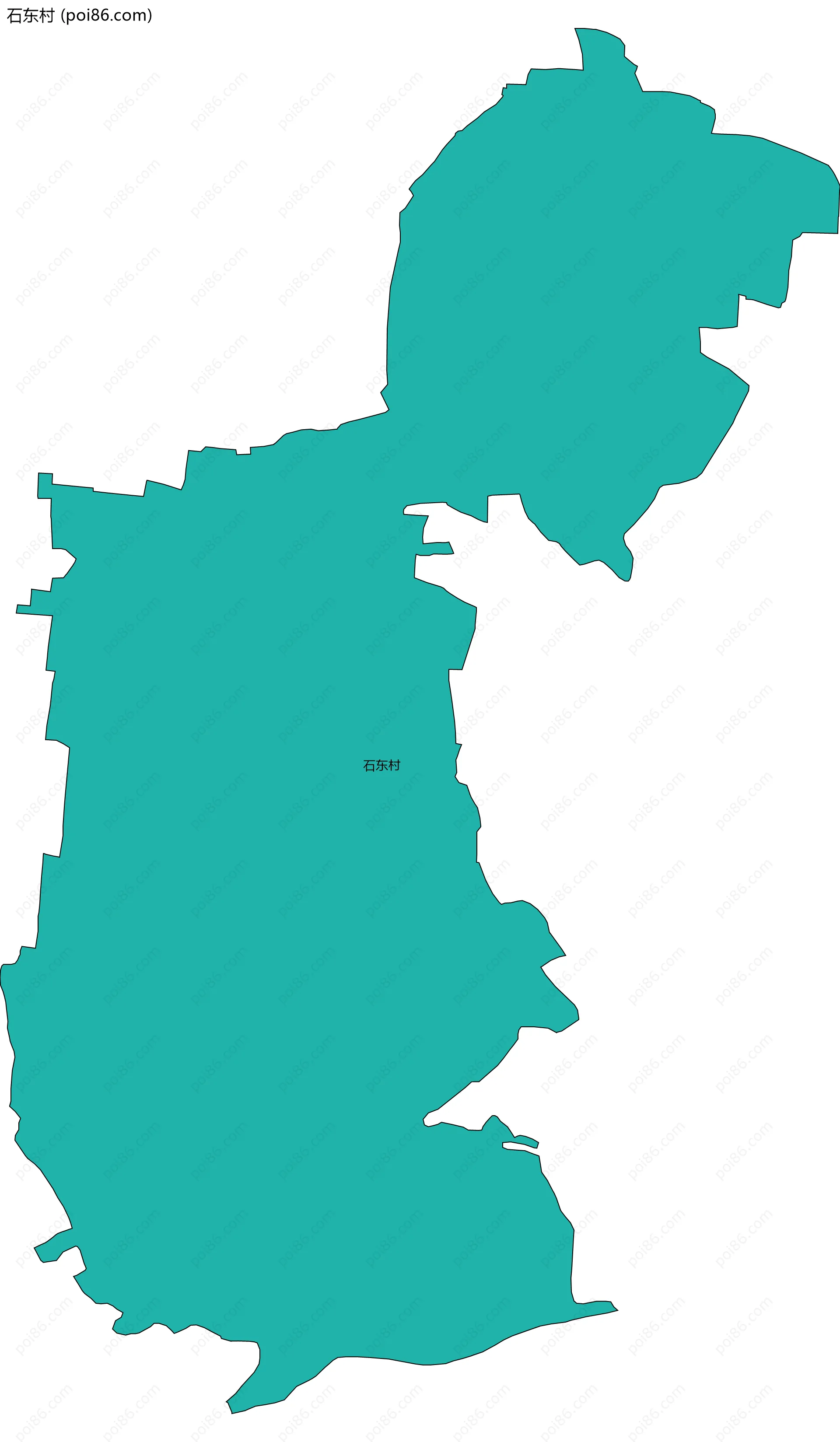 石东村边界地图