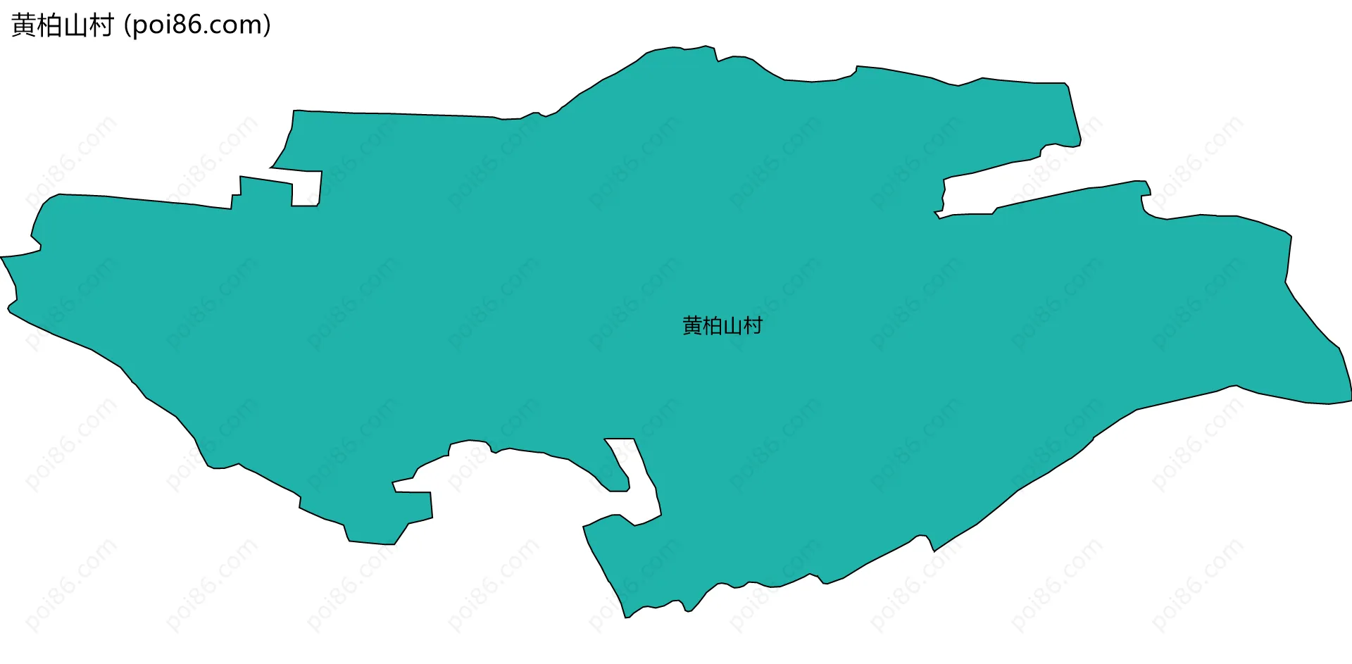 黄柏山村边界地图