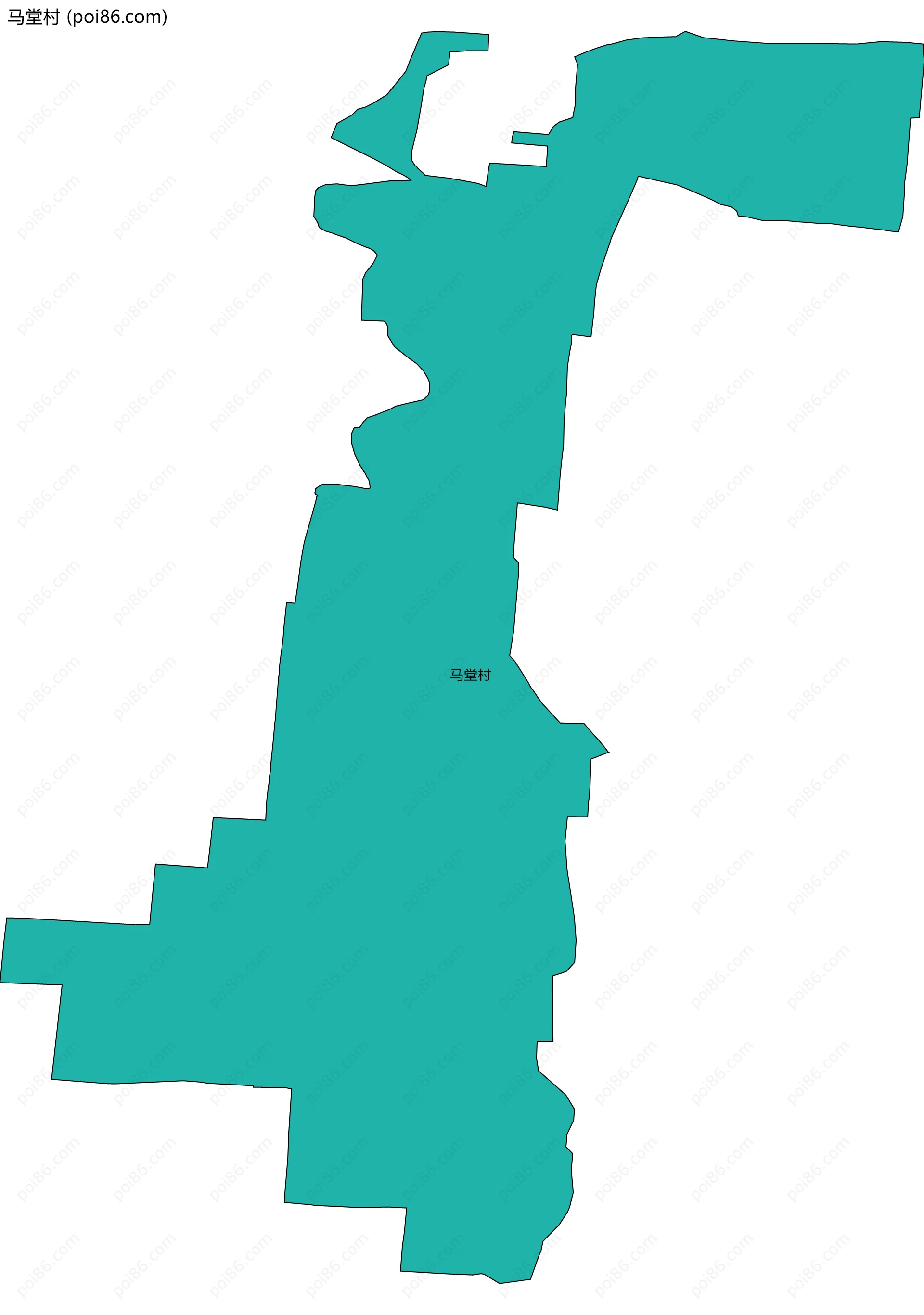 马堂村边界地图