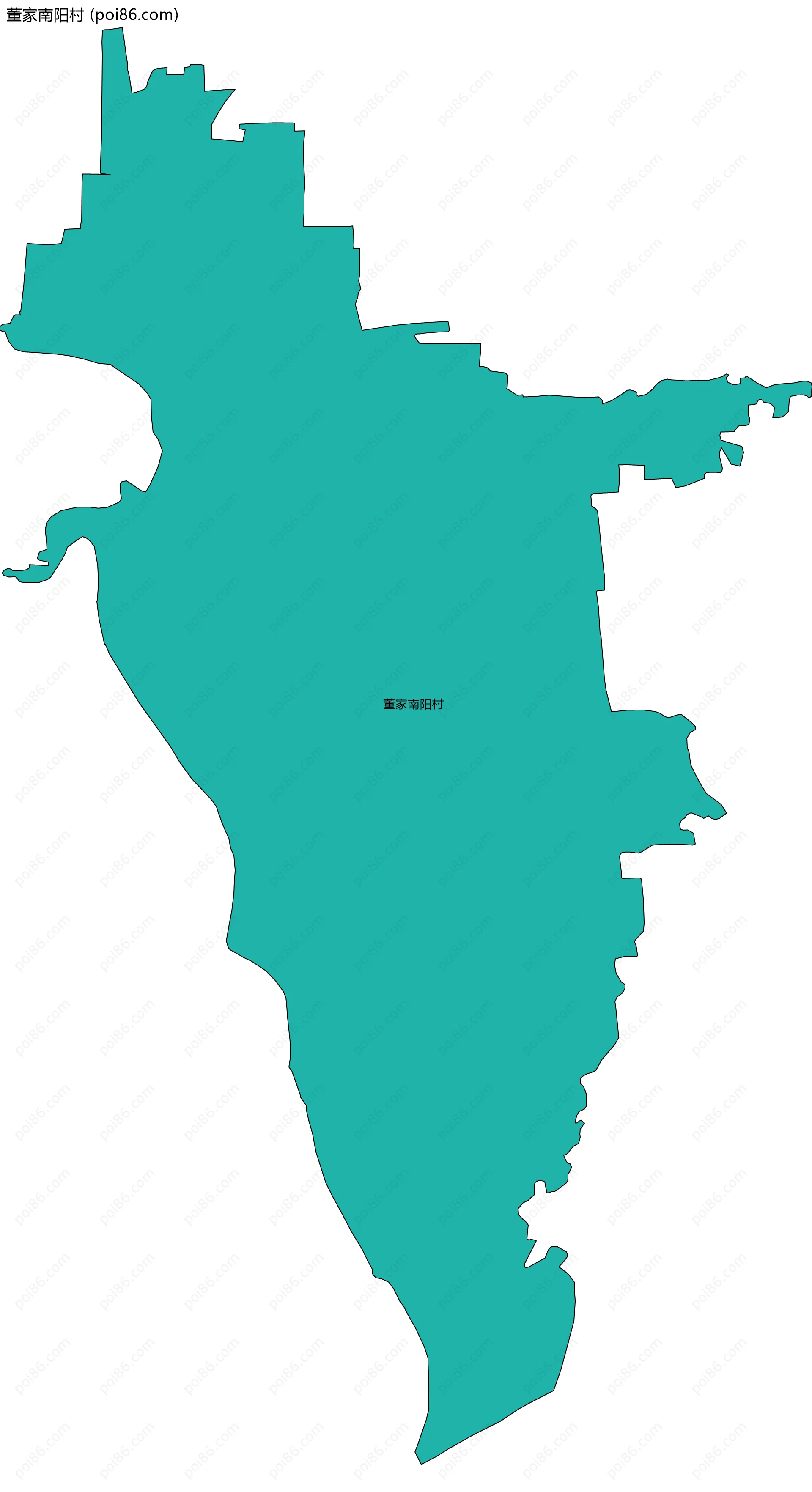 董家南阳村边界地图