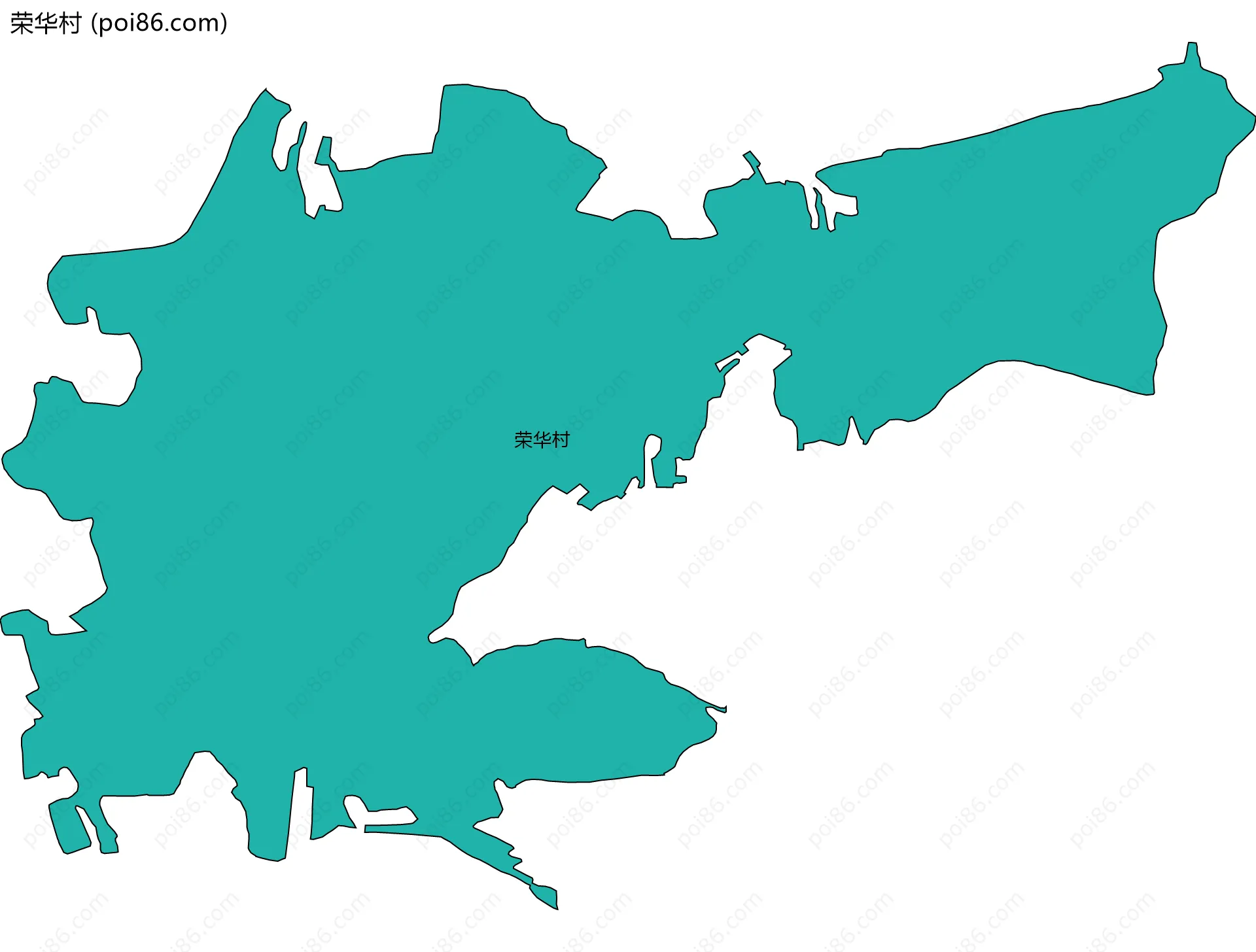 荣华村边界地图