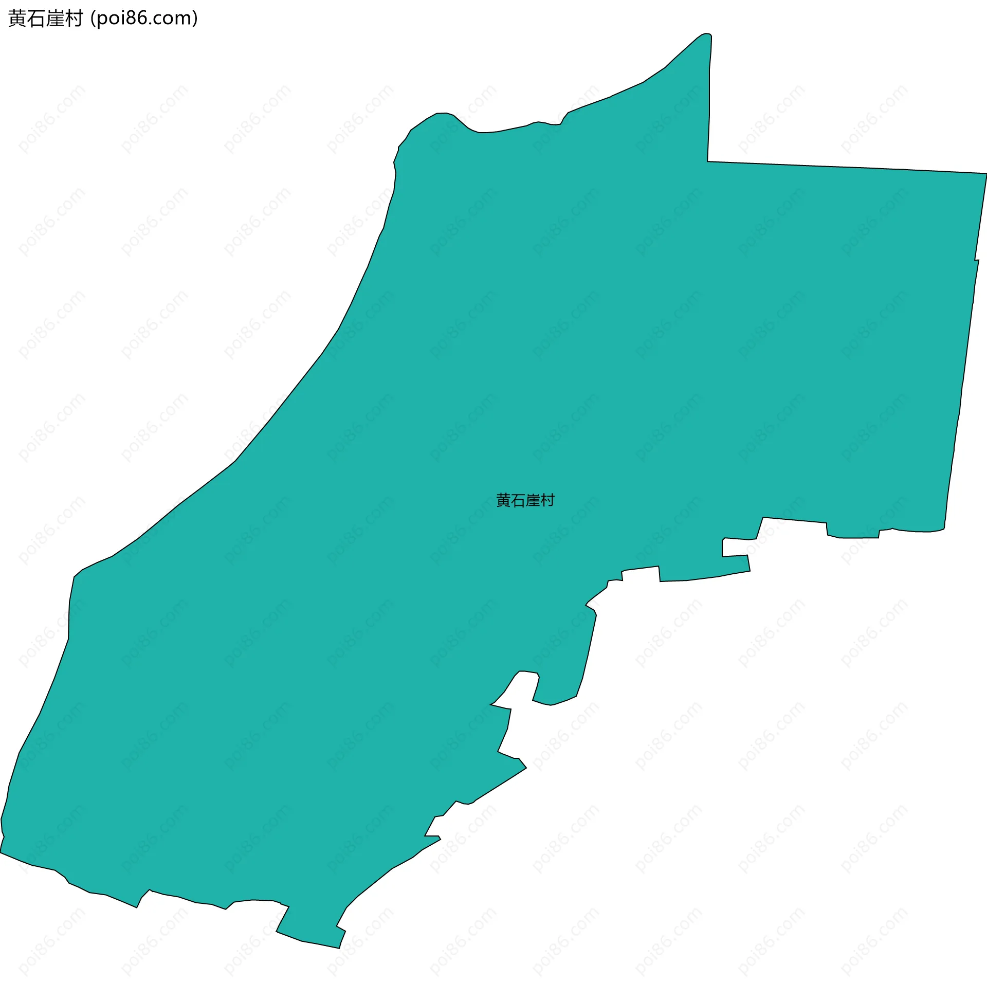 黄石崖村边界地图