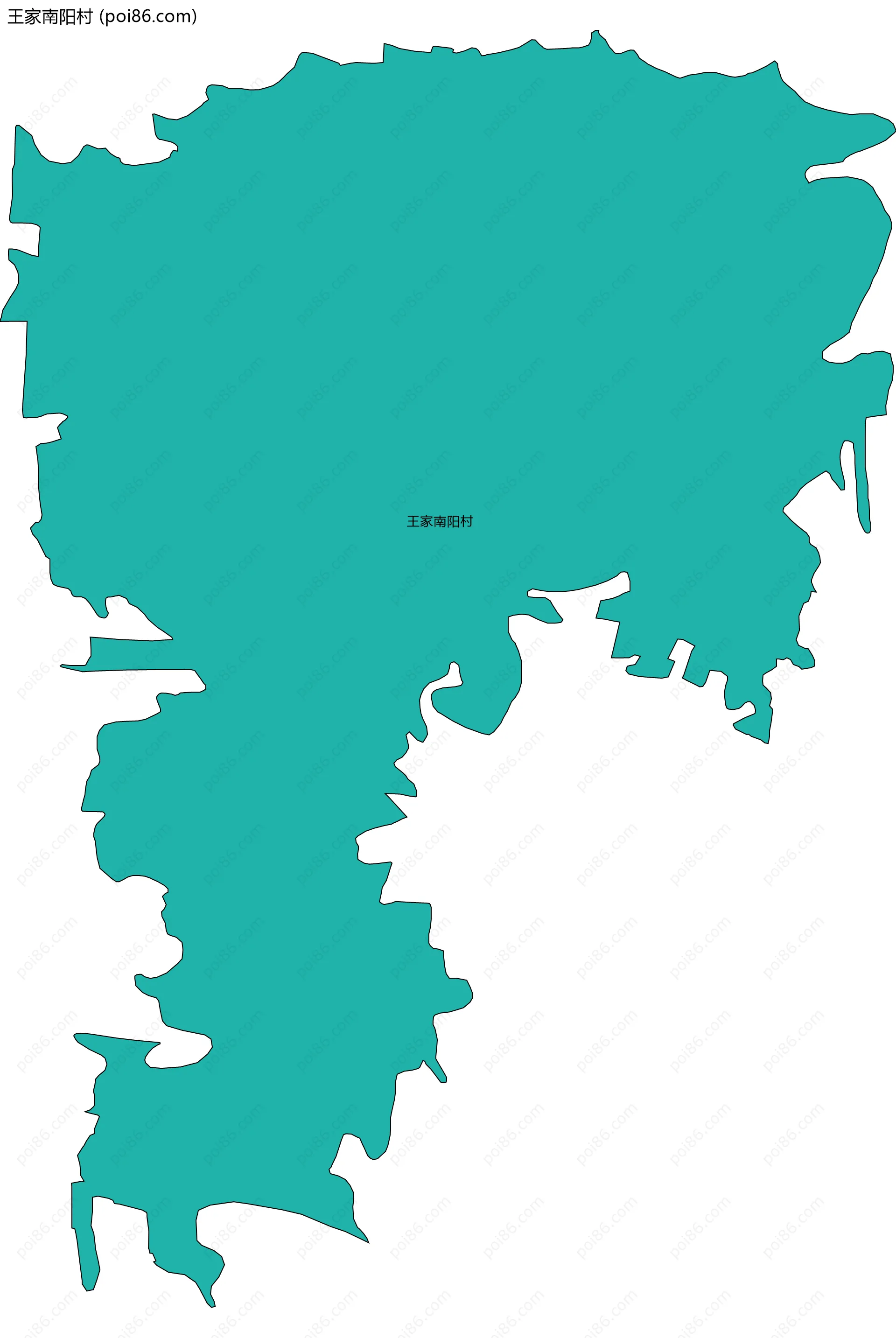 王家南阳村边界地图