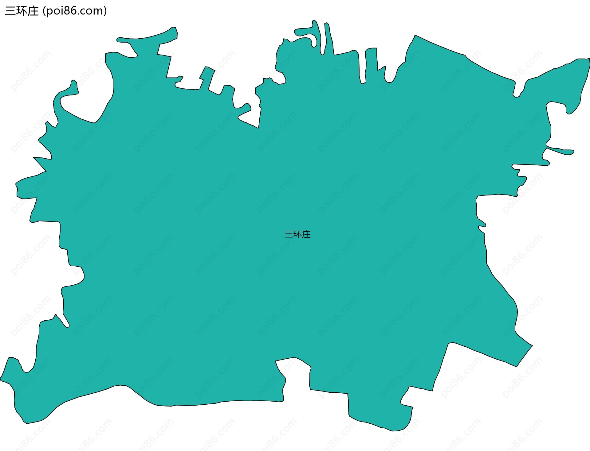 三环庄边界地图