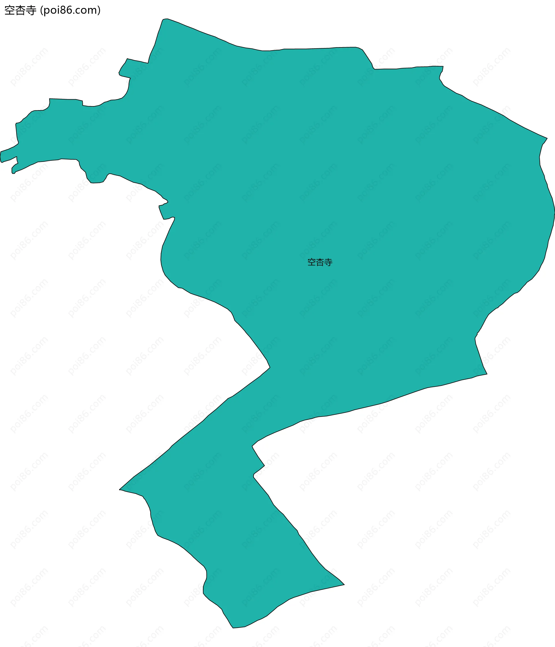 空杏寺边界地图