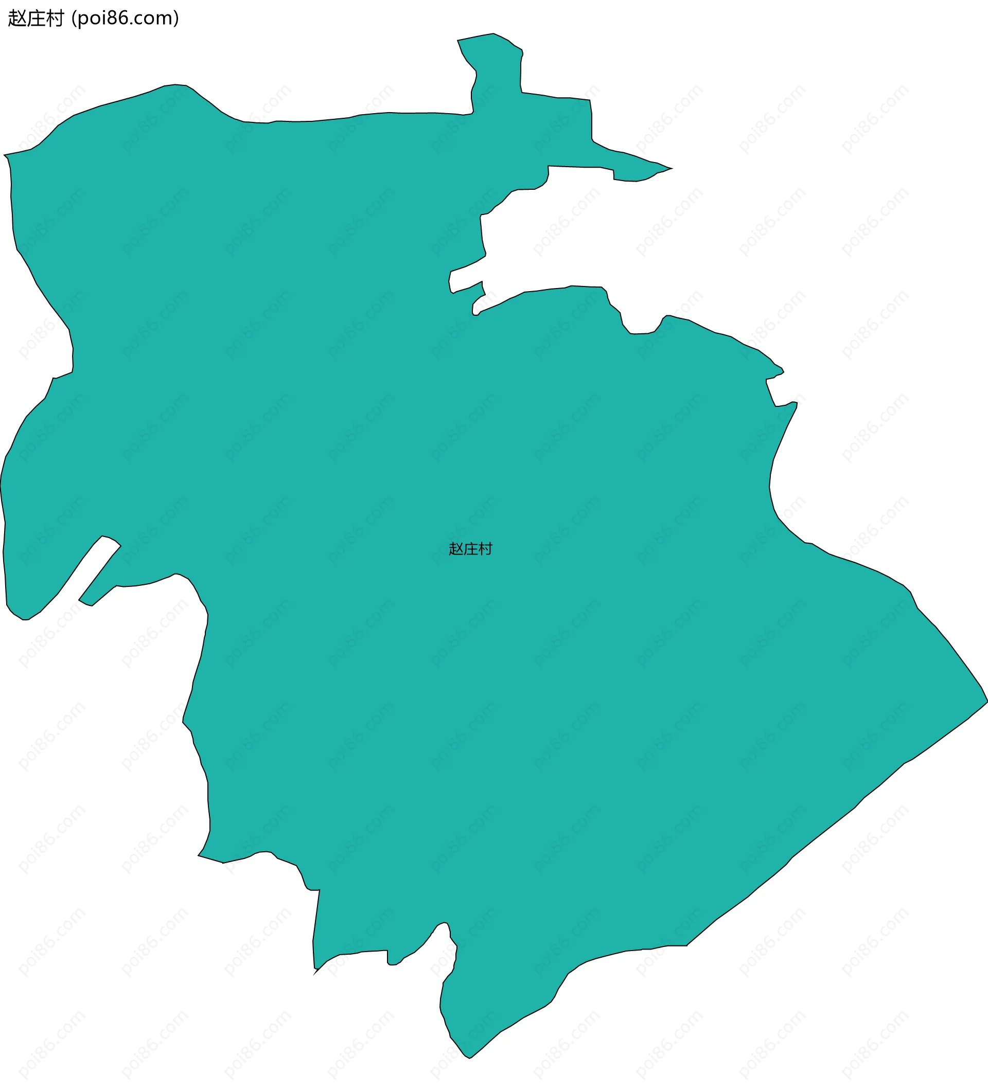 赵庄村边界地图