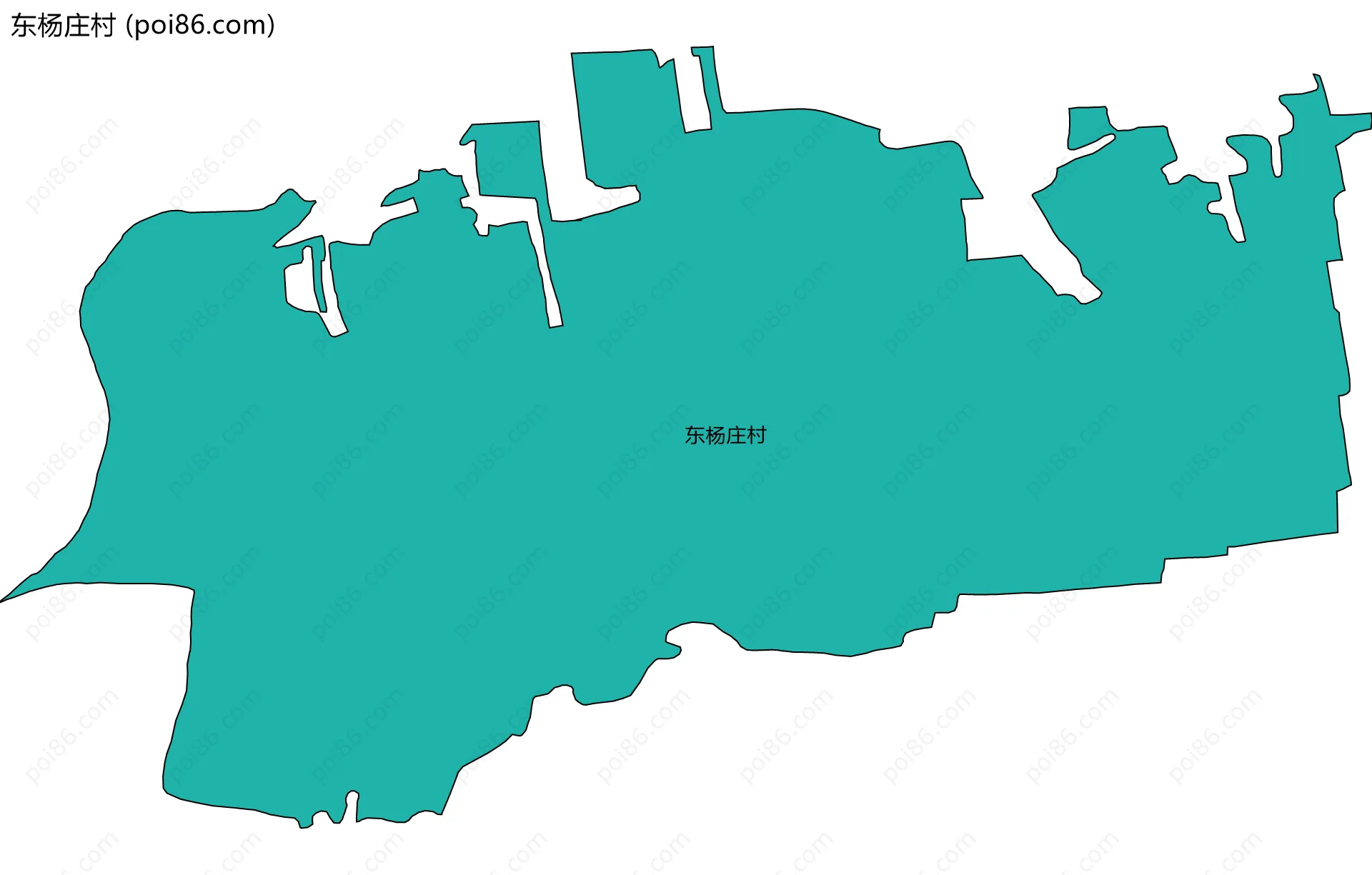 东杨庄村边界地图