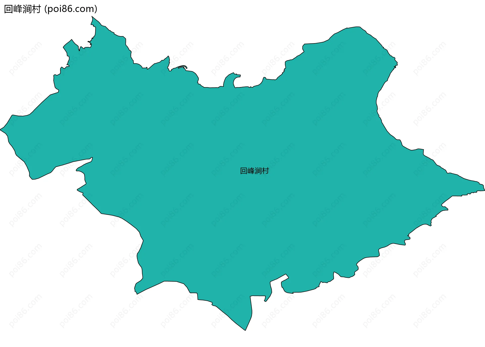 回峰涧村边界地图