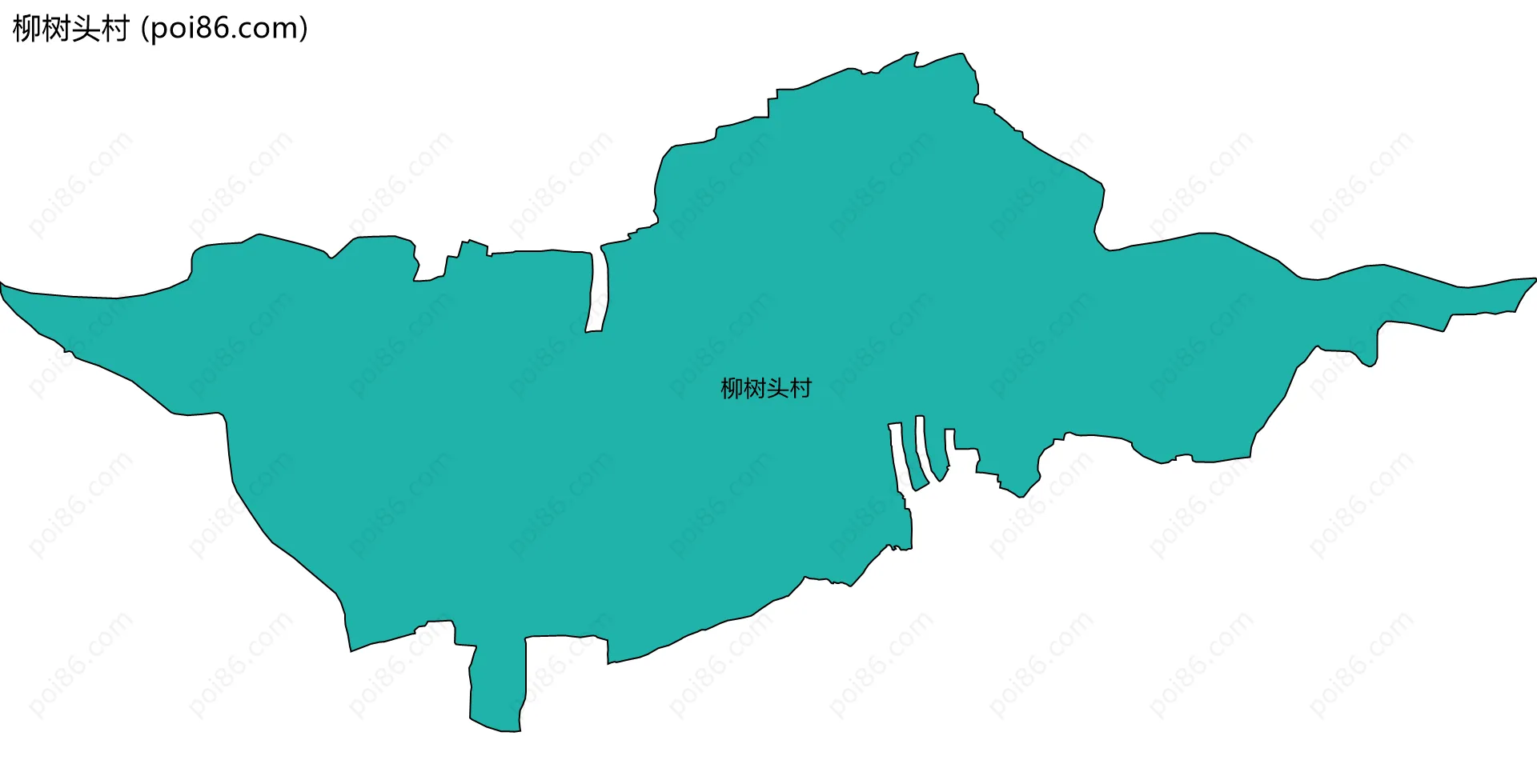 柳树头村边界地图