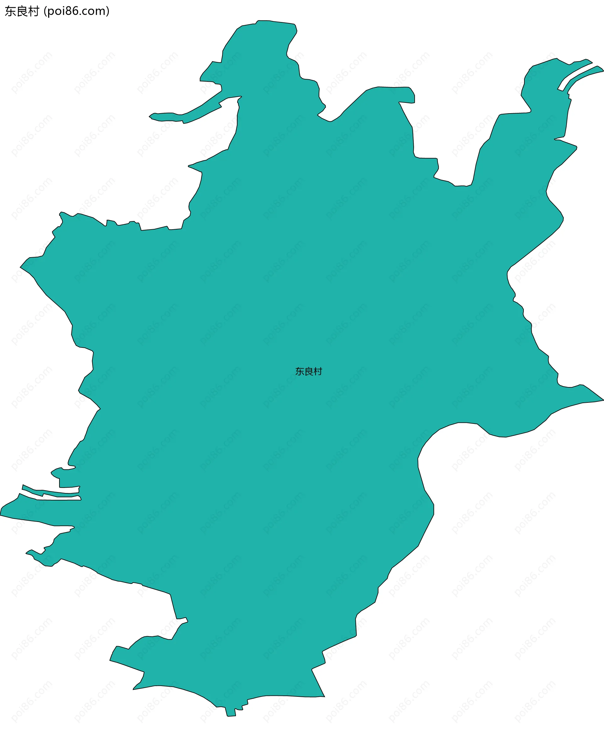 东良村边界地图
