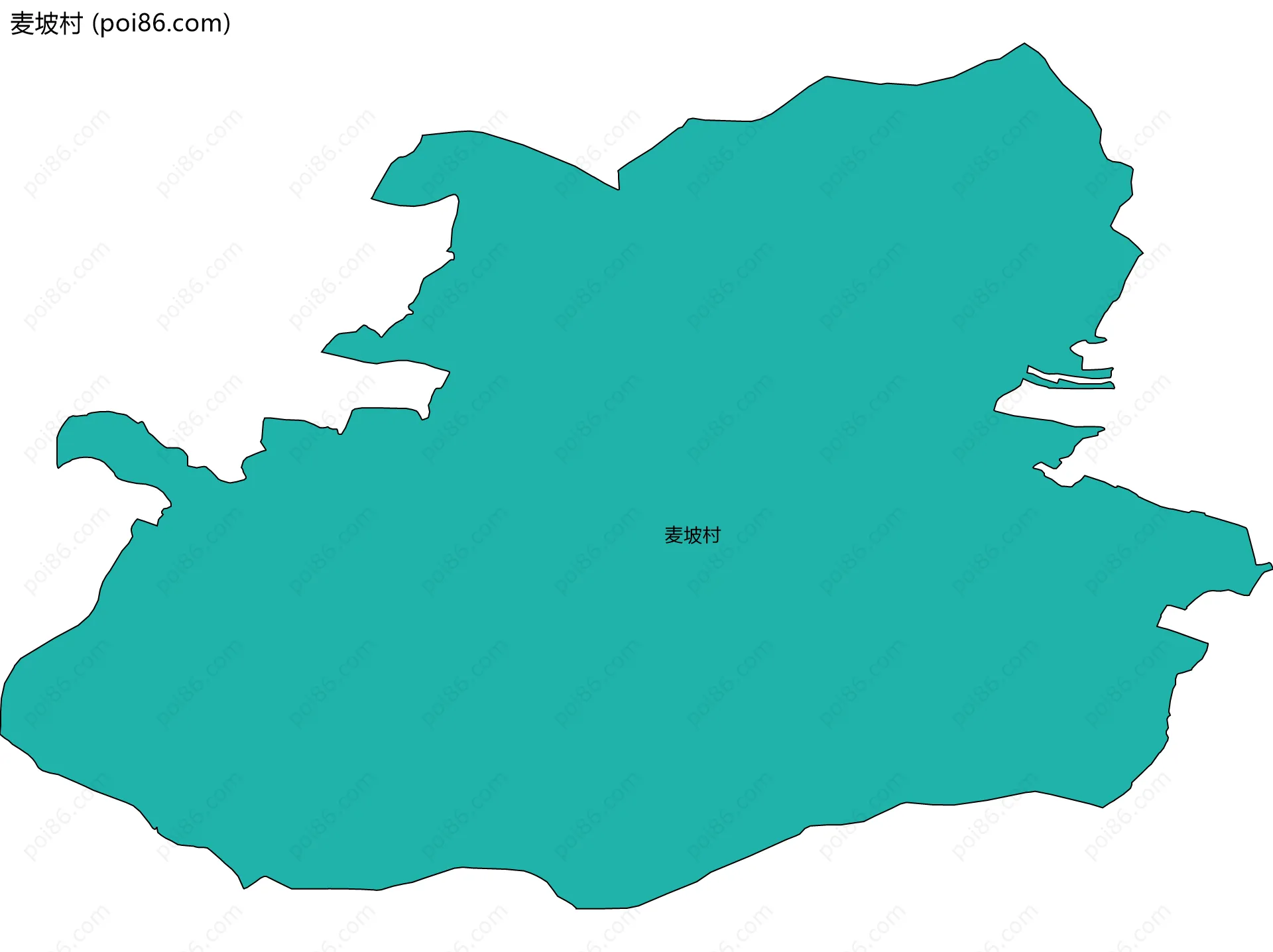 麦坡村边界地图