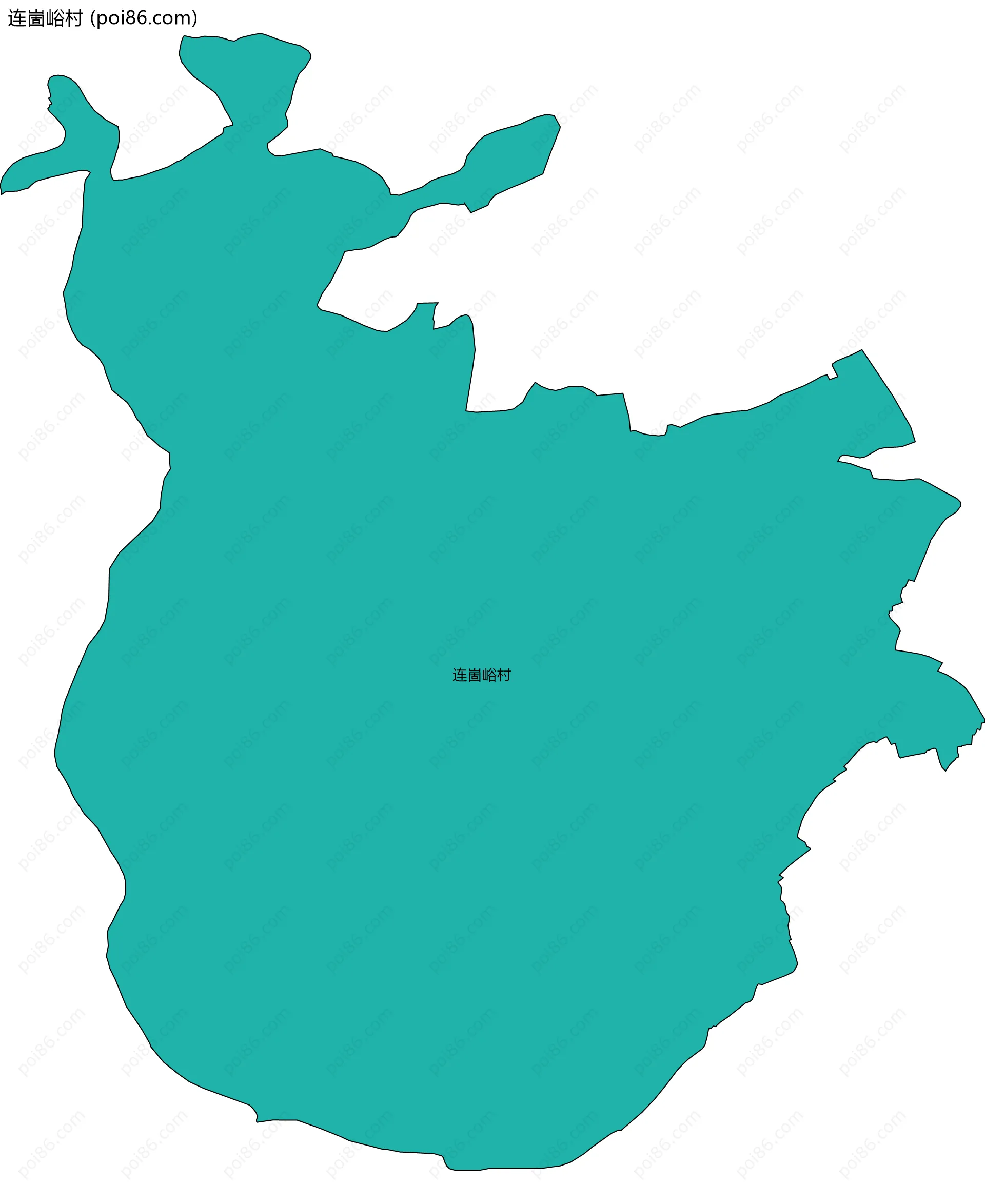 连崮峪村边界地图