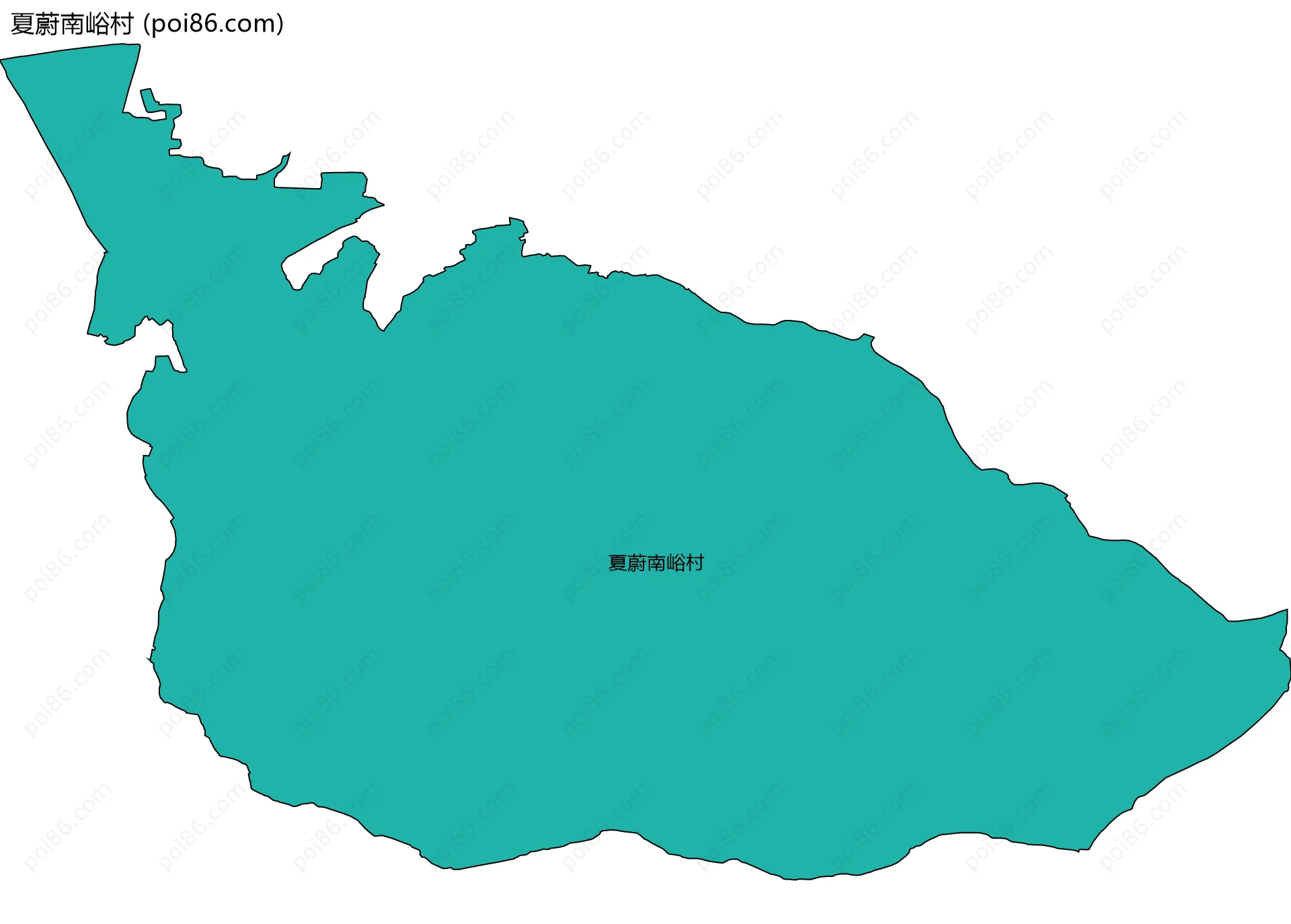 夏蔚南峪村边界地图