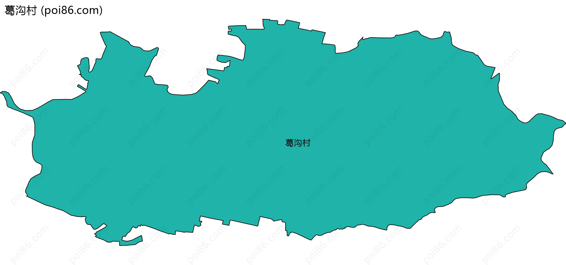 葛沟村边界地图