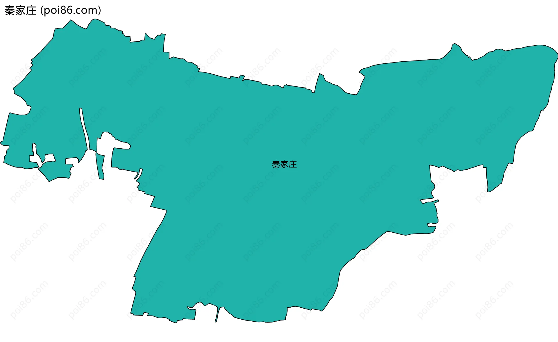 秦家庄边界地图