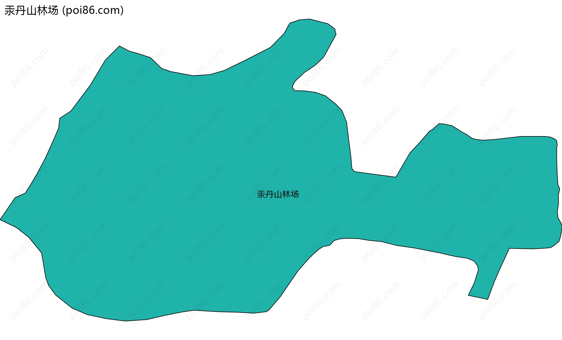 汞丹山林场边界地图