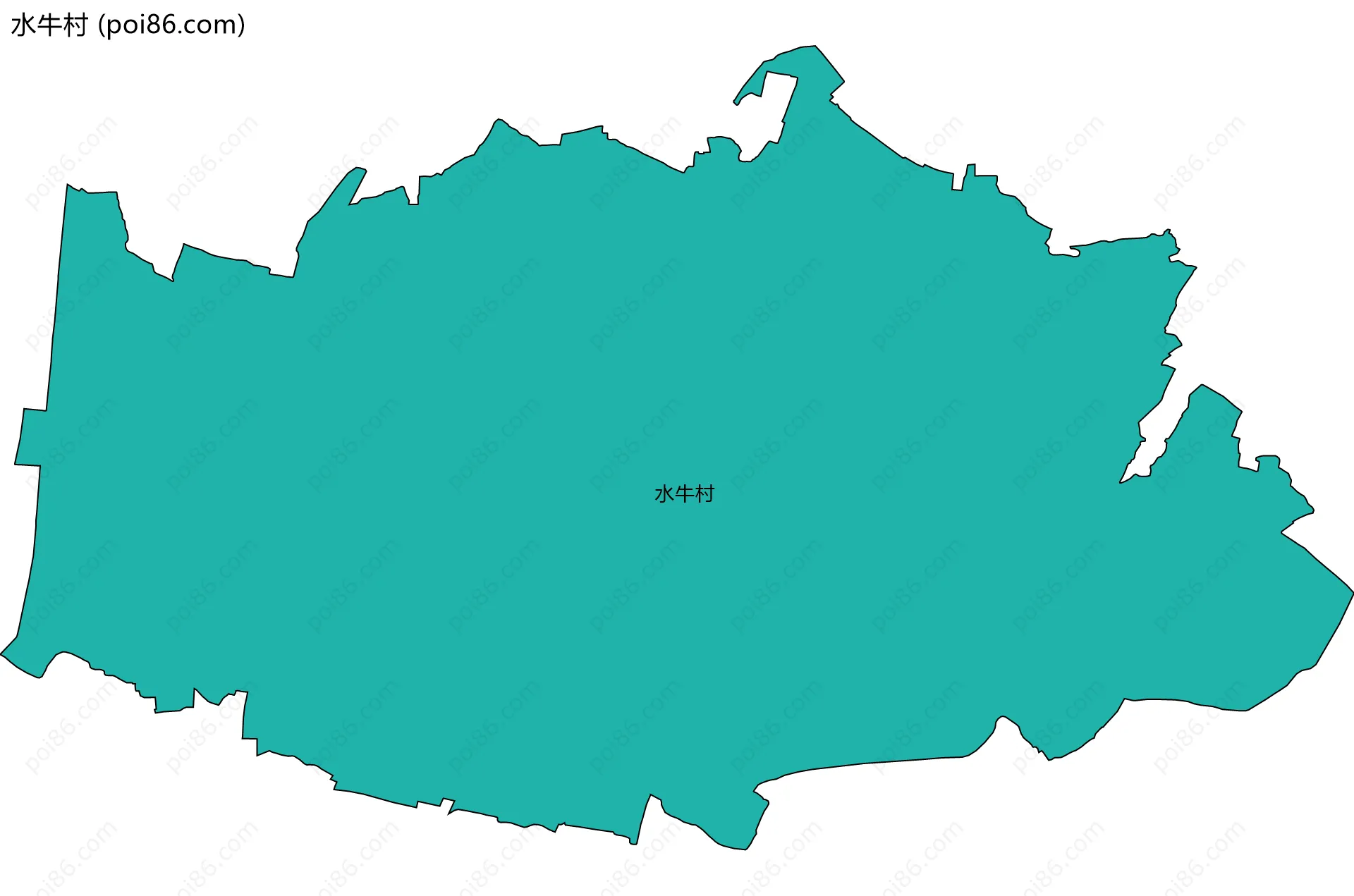 水牛村边界地图