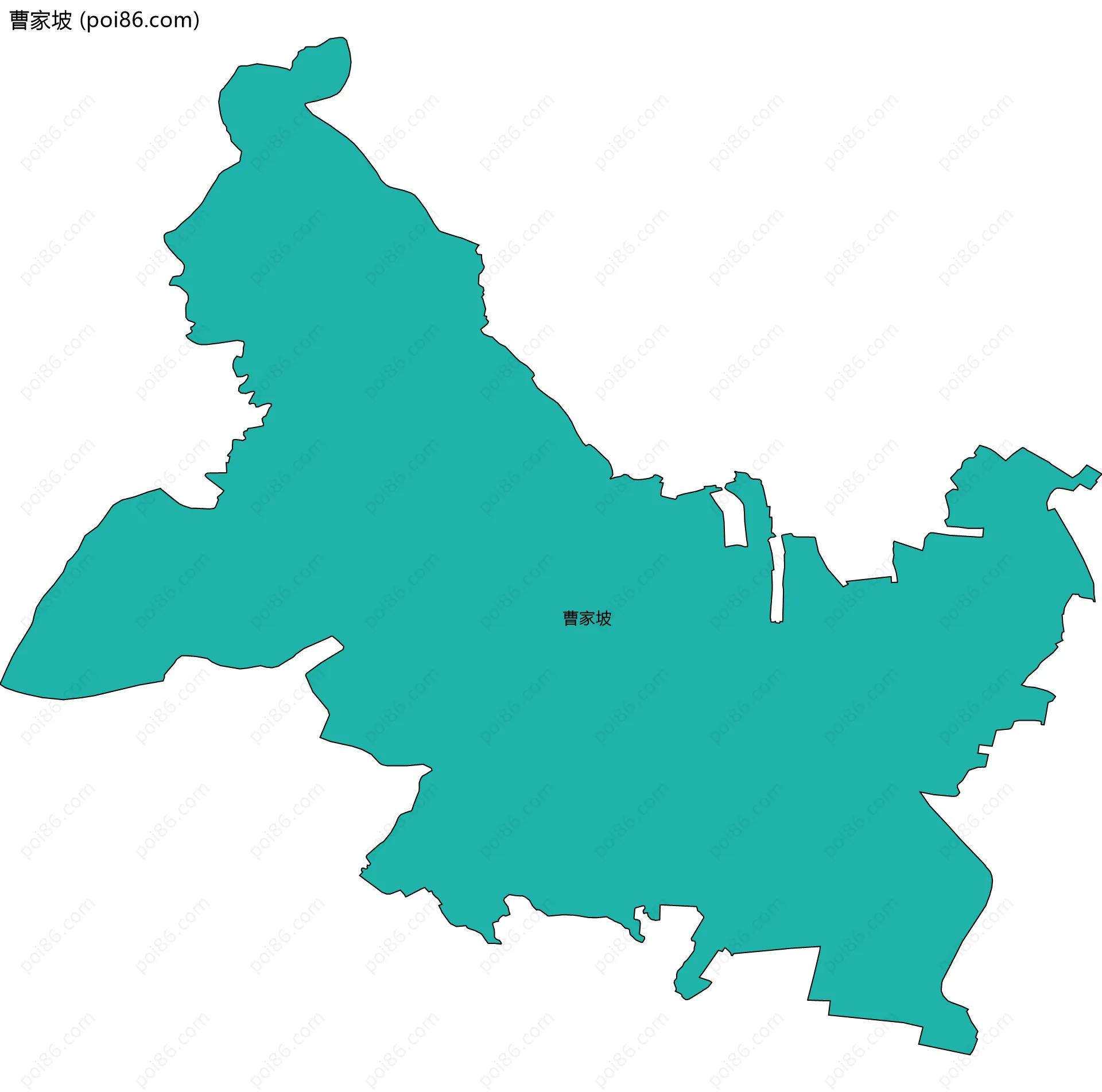 曹家坡边界地图