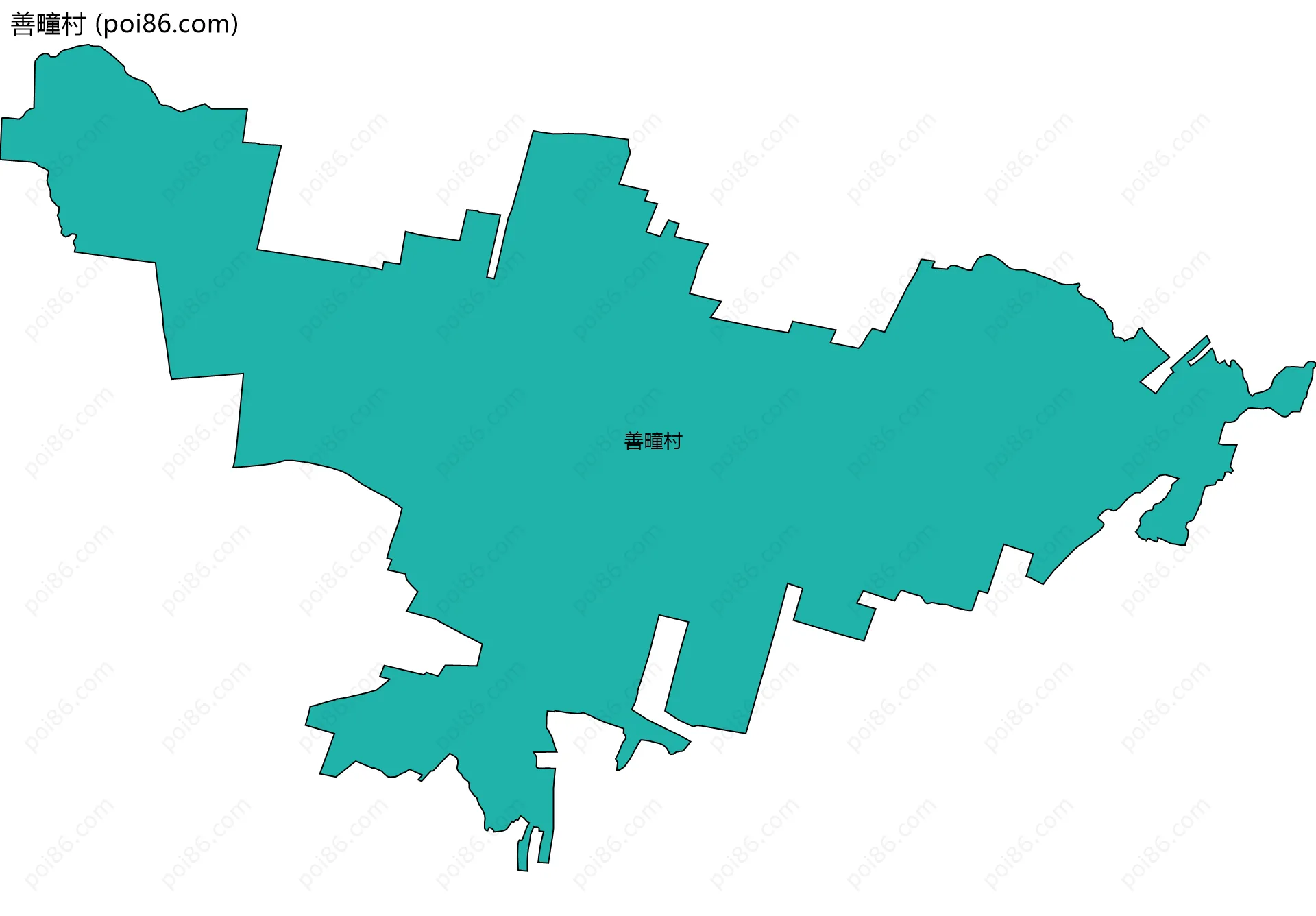 善疃村边界地图