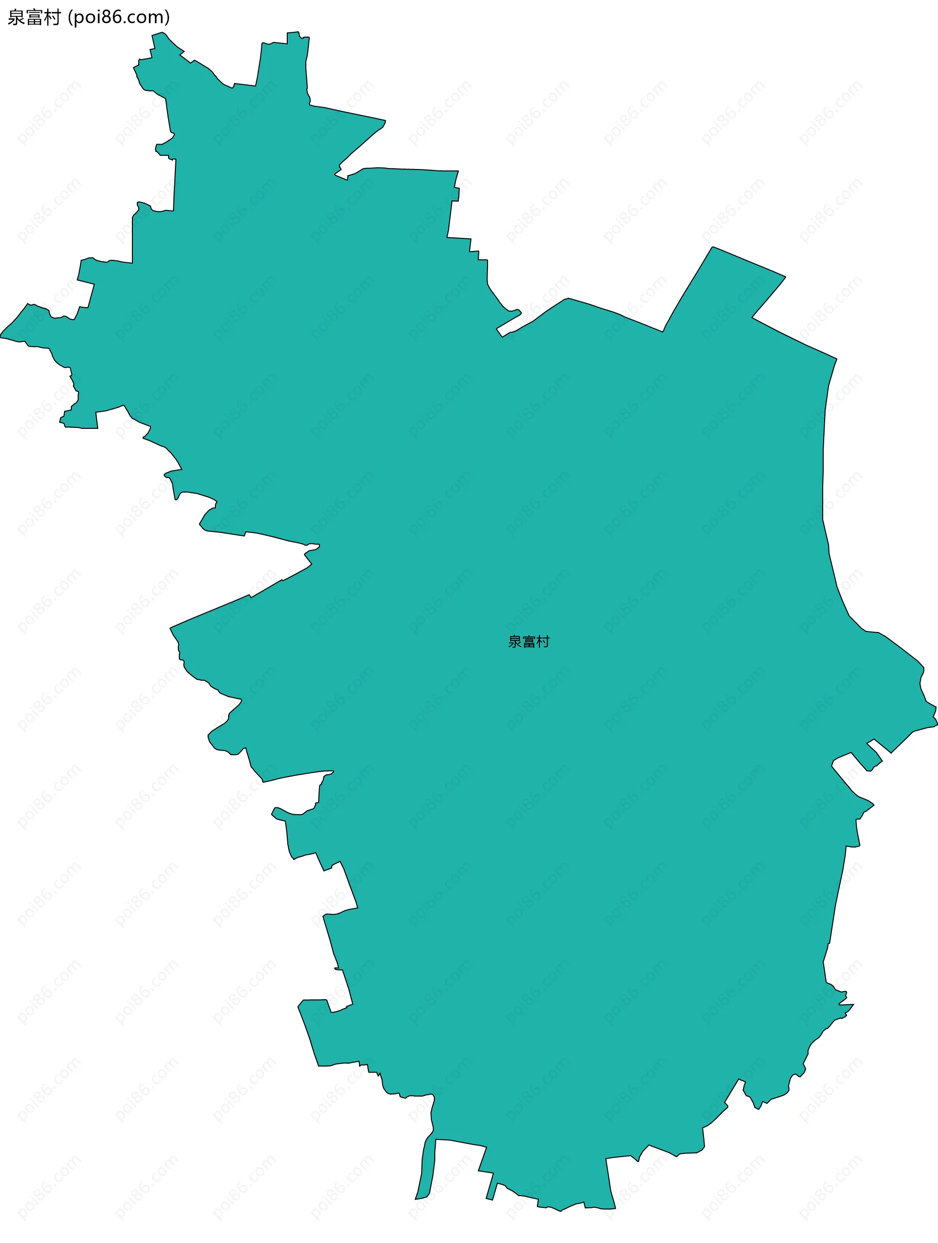 泉富村边界地图