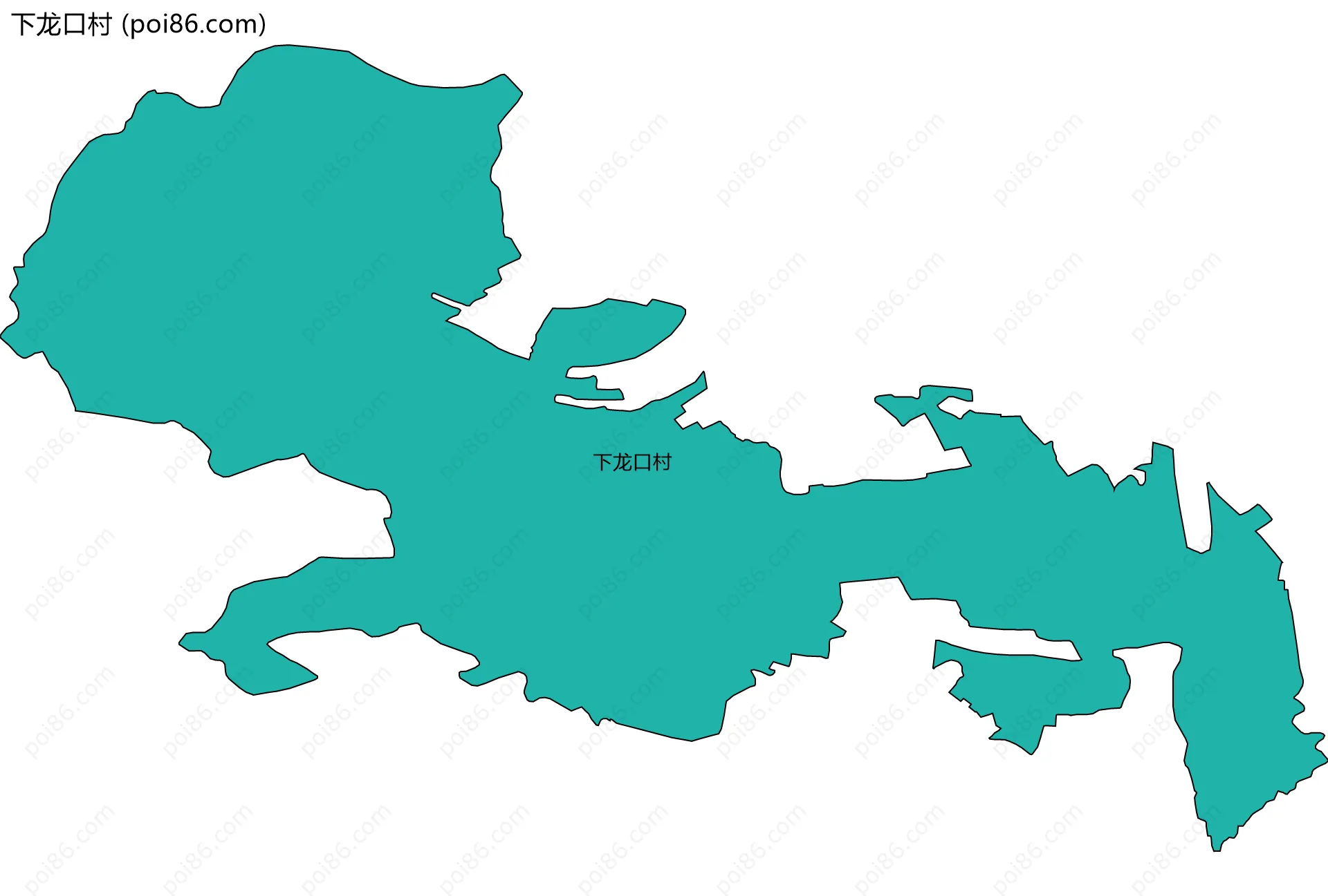 下龙口村边界地图