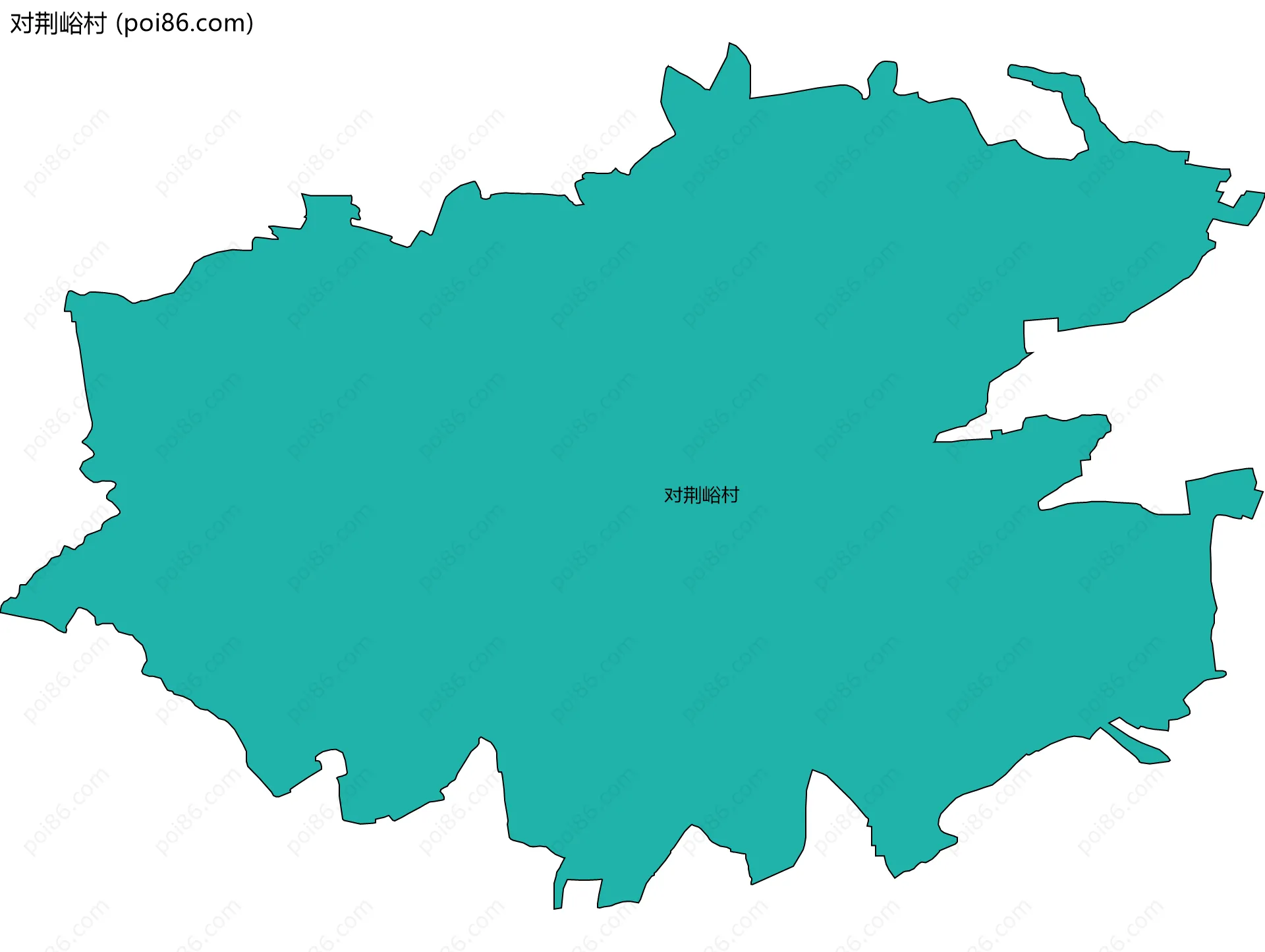 对荆峪村边界地图