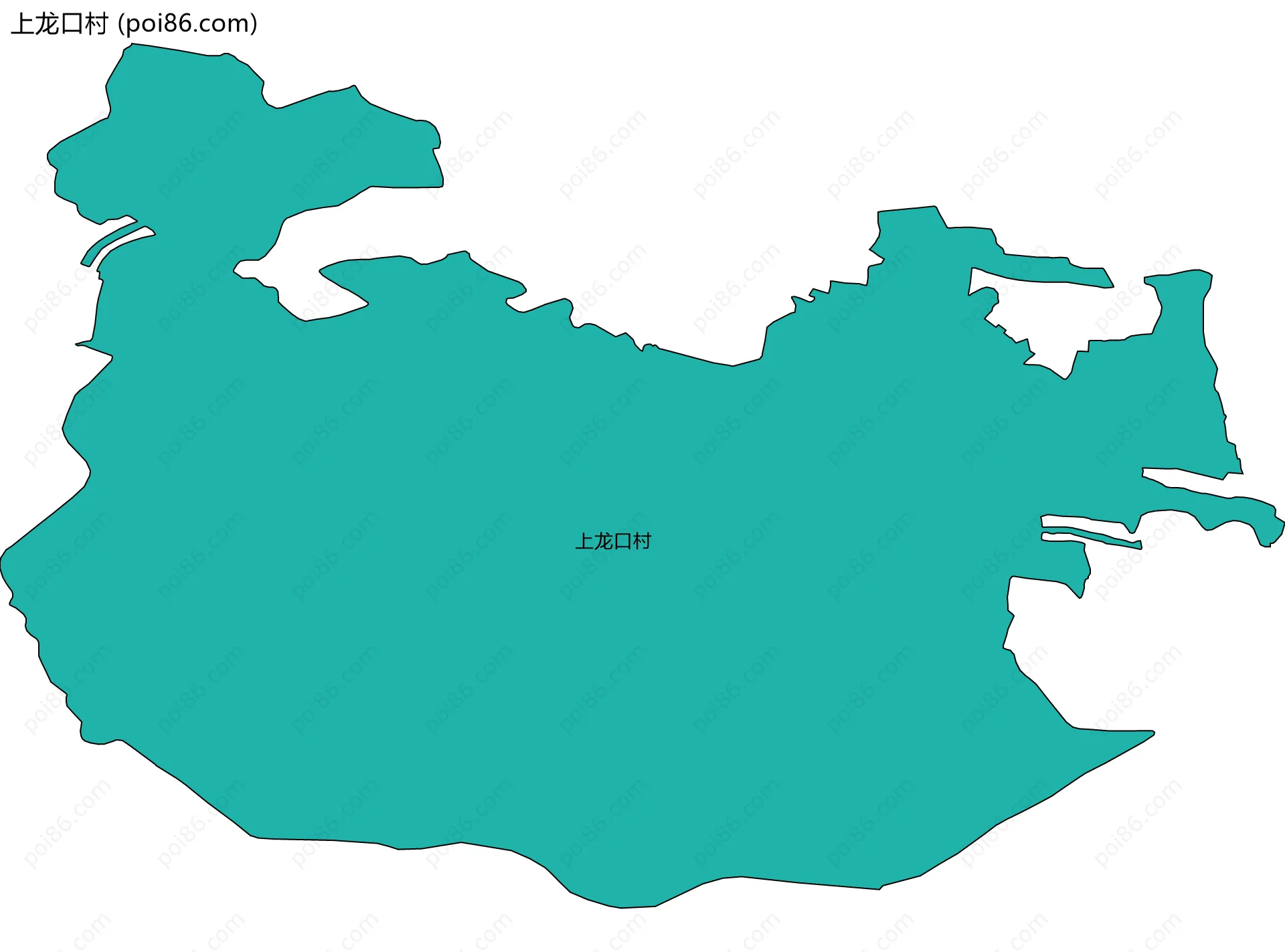 上龙口村边界地图