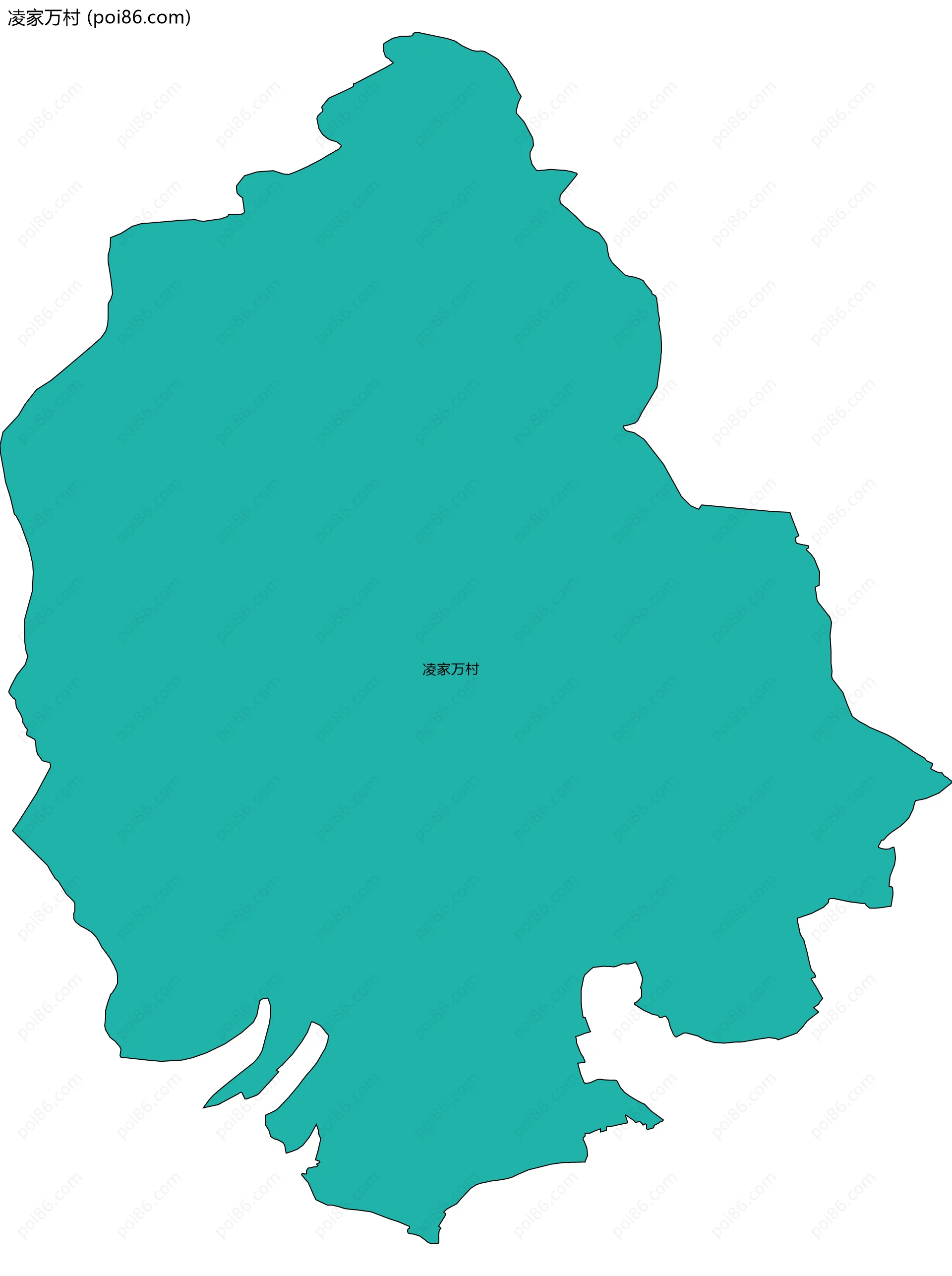 凌家万村边界地图