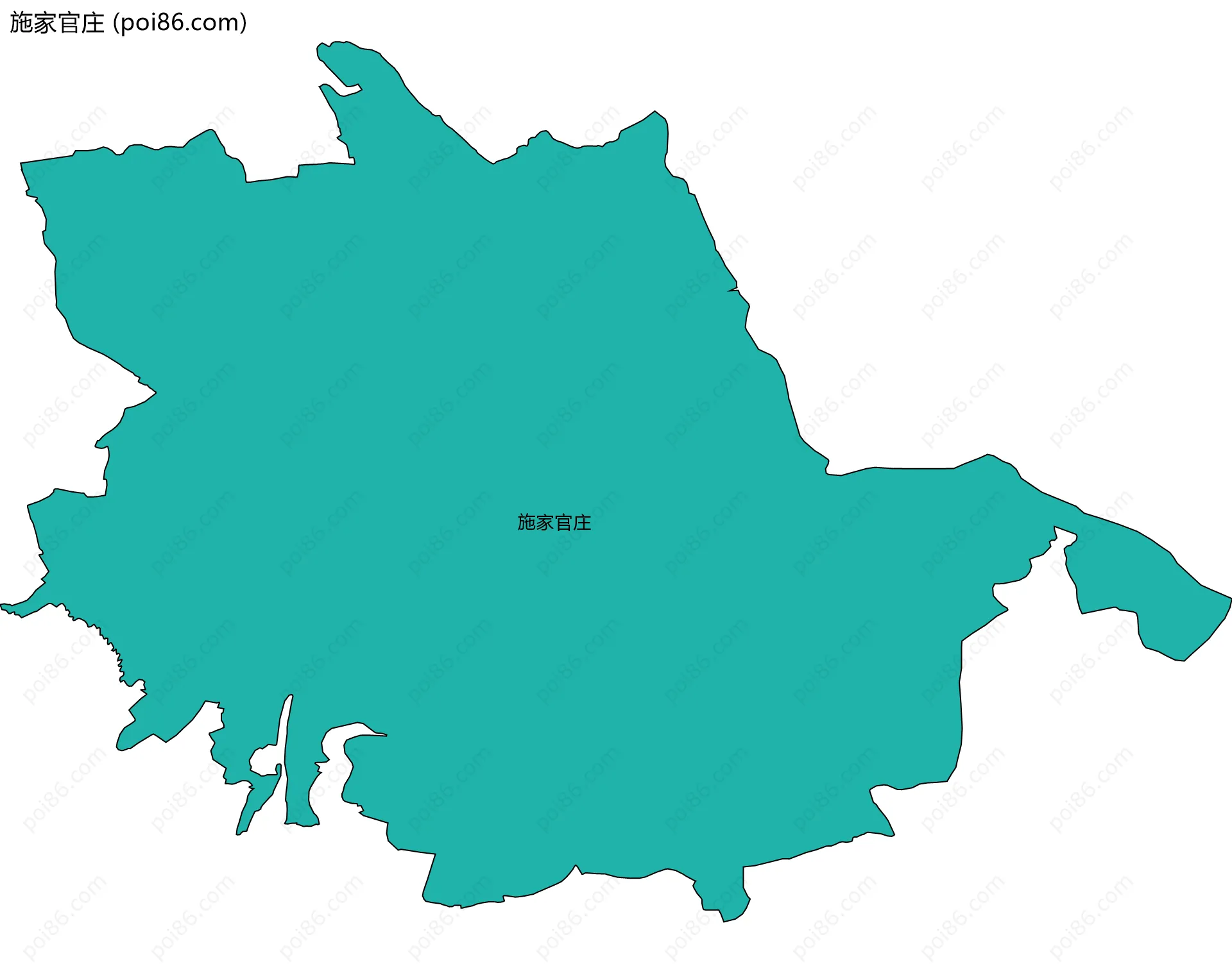 施家官庄边界地图